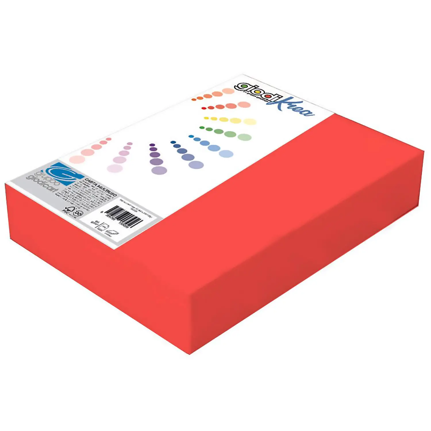 Risma A4 Carta Giodikrea 200 gr. Rosso - Carta e cartoncino