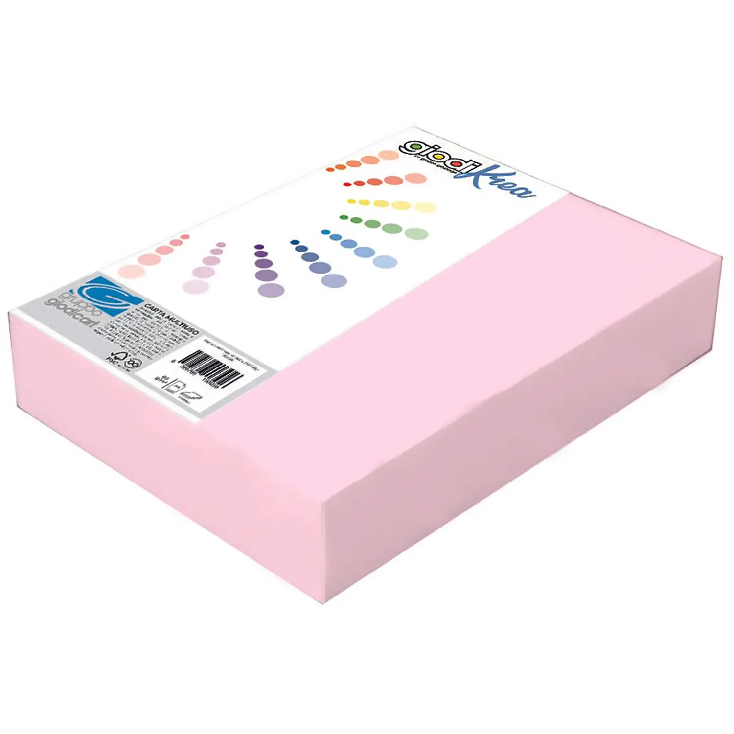 Risma A4 Carta Giodikrea 80 gr. Rosa Pastello - Carta e cartoncino
