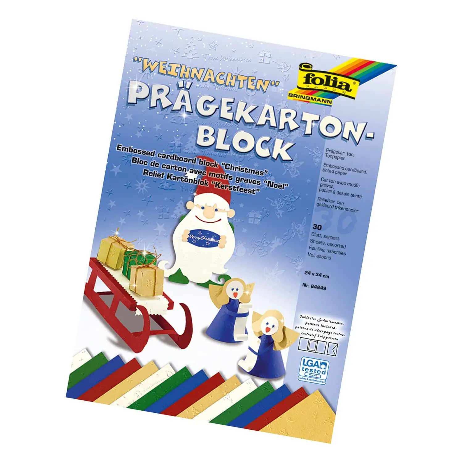 Creative Christmas Card Assortment -30 Fofli cm. 24x34 - Paper and Cardboard