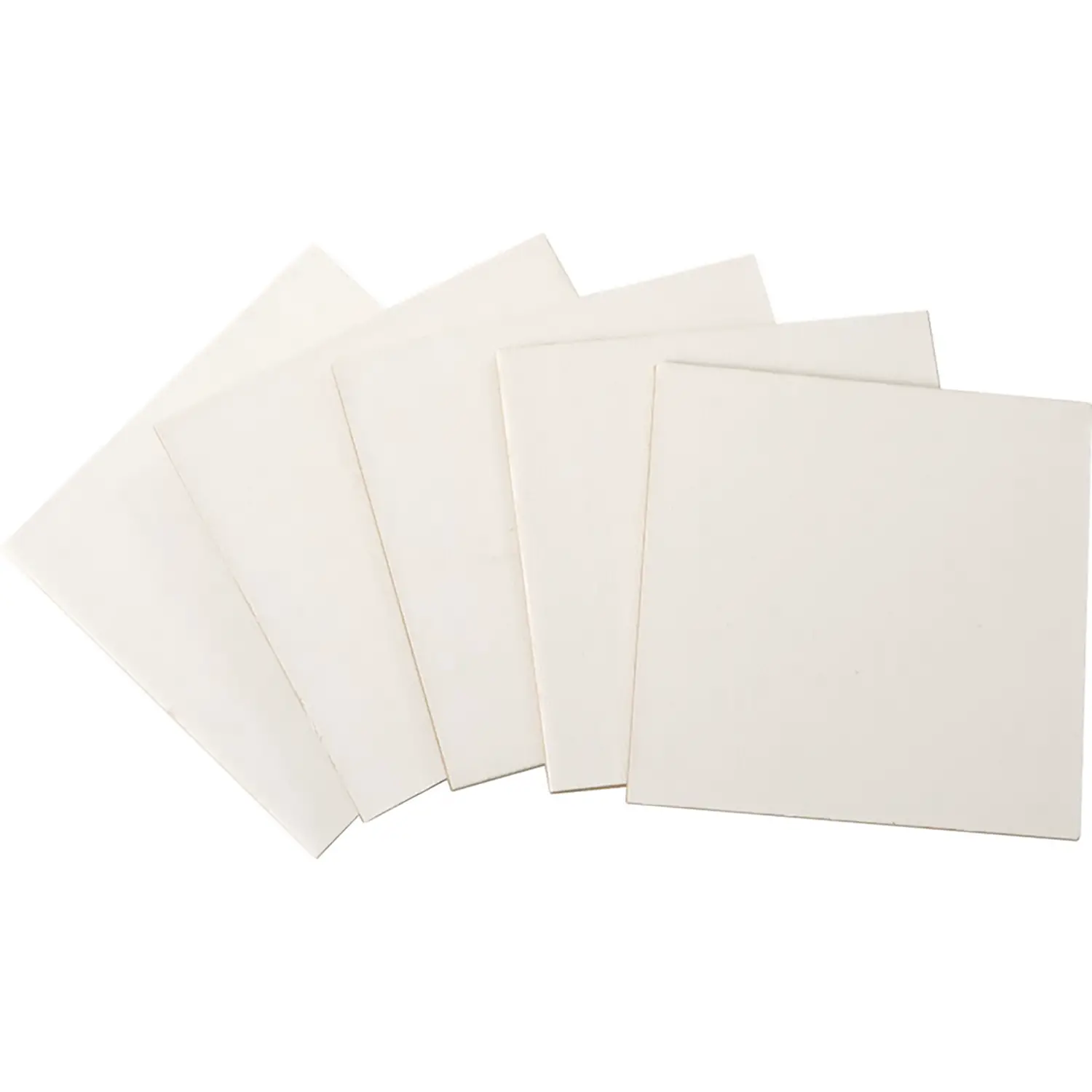 White Canvas Board cm. 10x10 5 Pieces - Paper and Cardboard