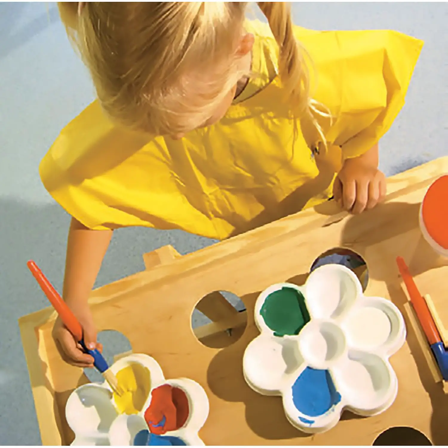 Tavolozza Fiore 7 Scomparti per Pittura - Pennelli e accessori