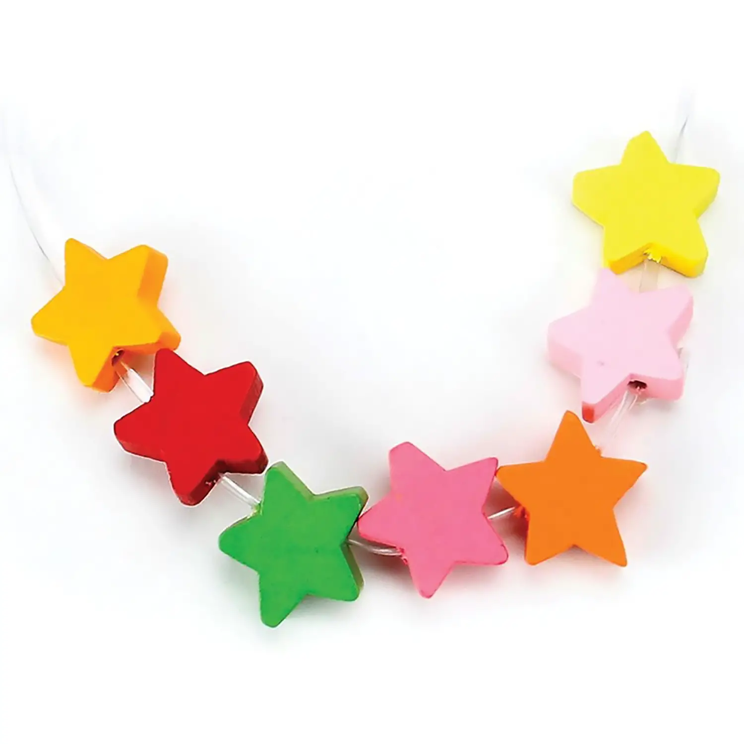 Perle in Legno Stelle 12mm. 18Pezzi - Motricità fine