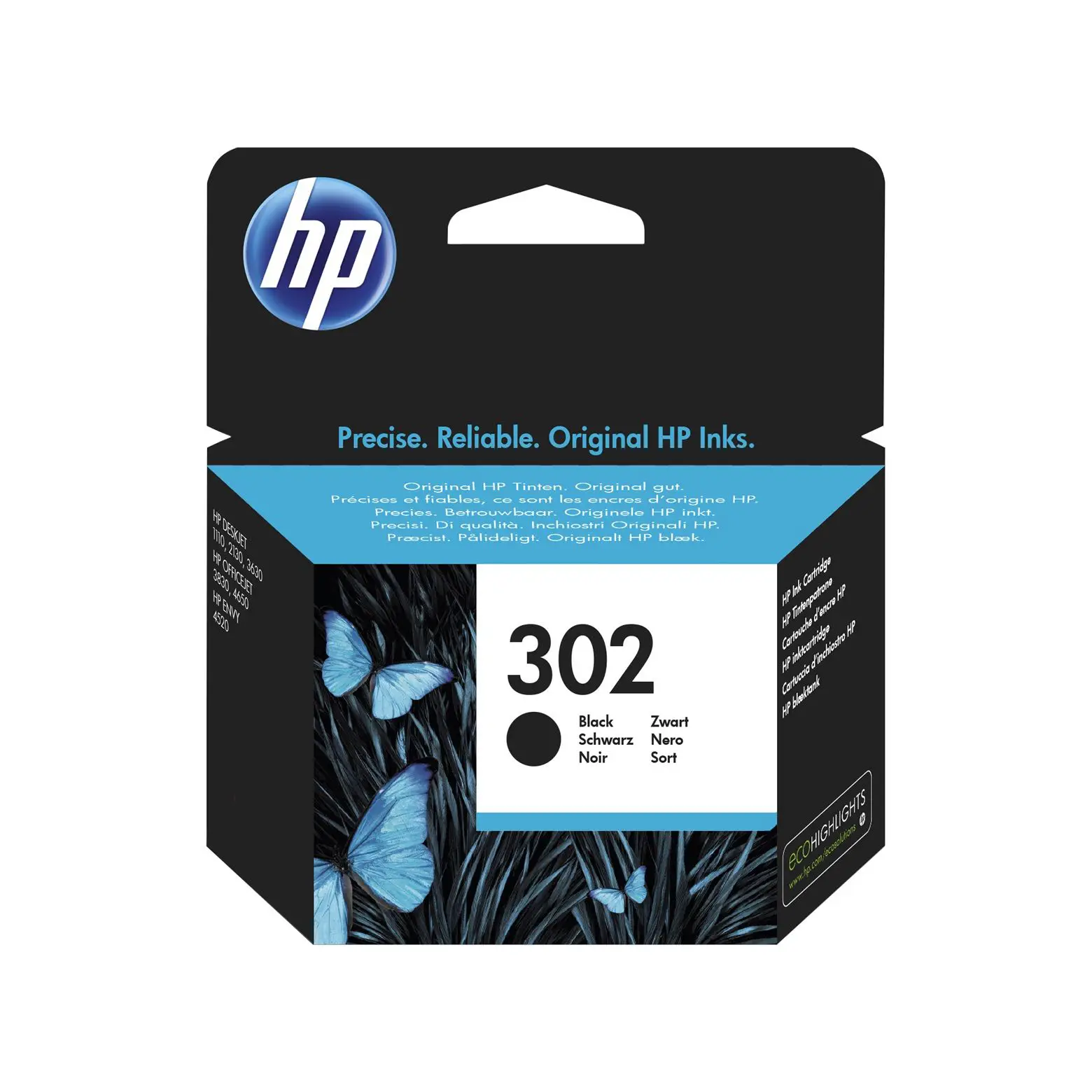 Cartuccia HP 302 Nero Originale – Inkjet Alta Qualità (170 Pagine) - Consumabili
