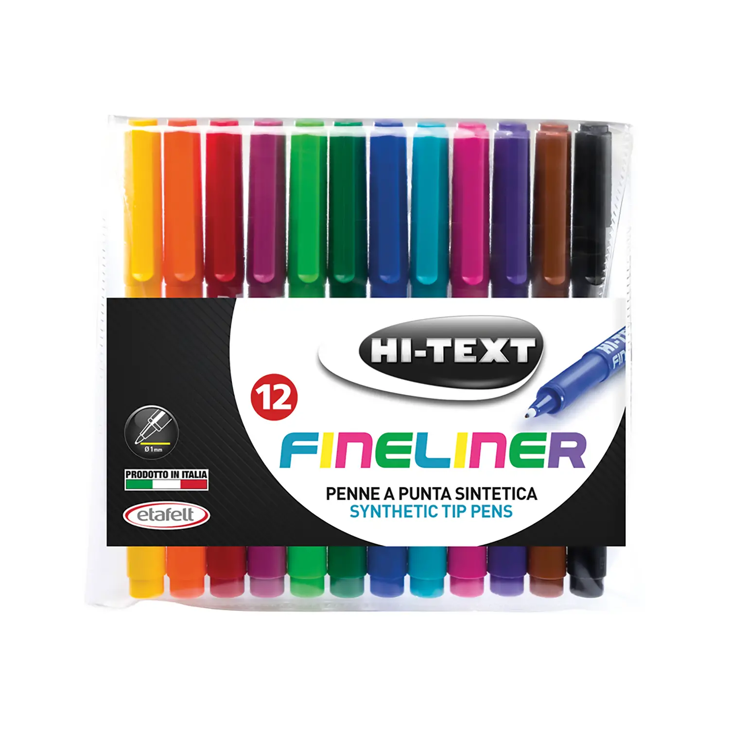 Penna Fineliner – Set da 12 Colori - penne pennarelli ufficio