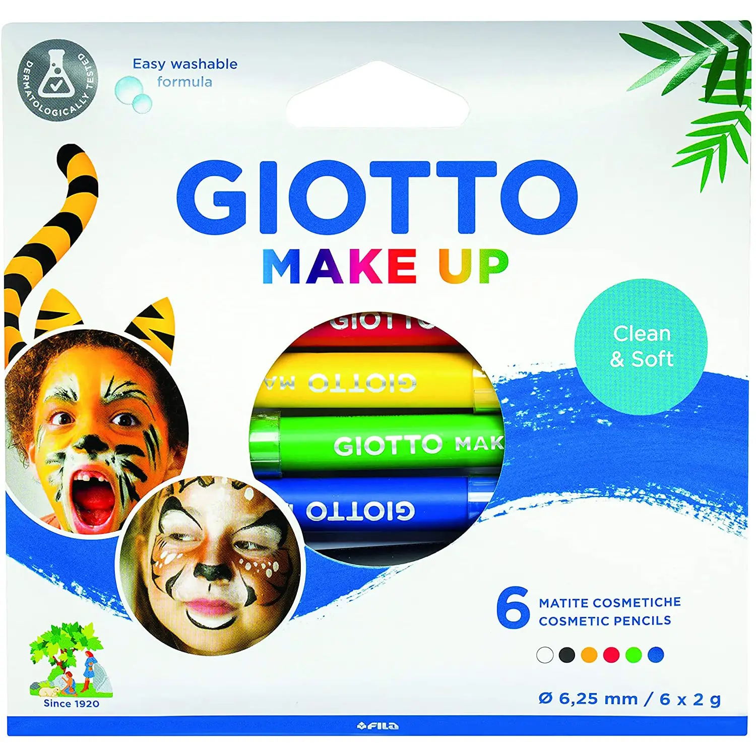 Giotto Make Up - Set 6 Matite Cosmetiche - Drammatizzazione