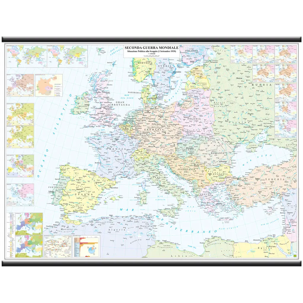Historical Map World War II - Geography and Natural Science
