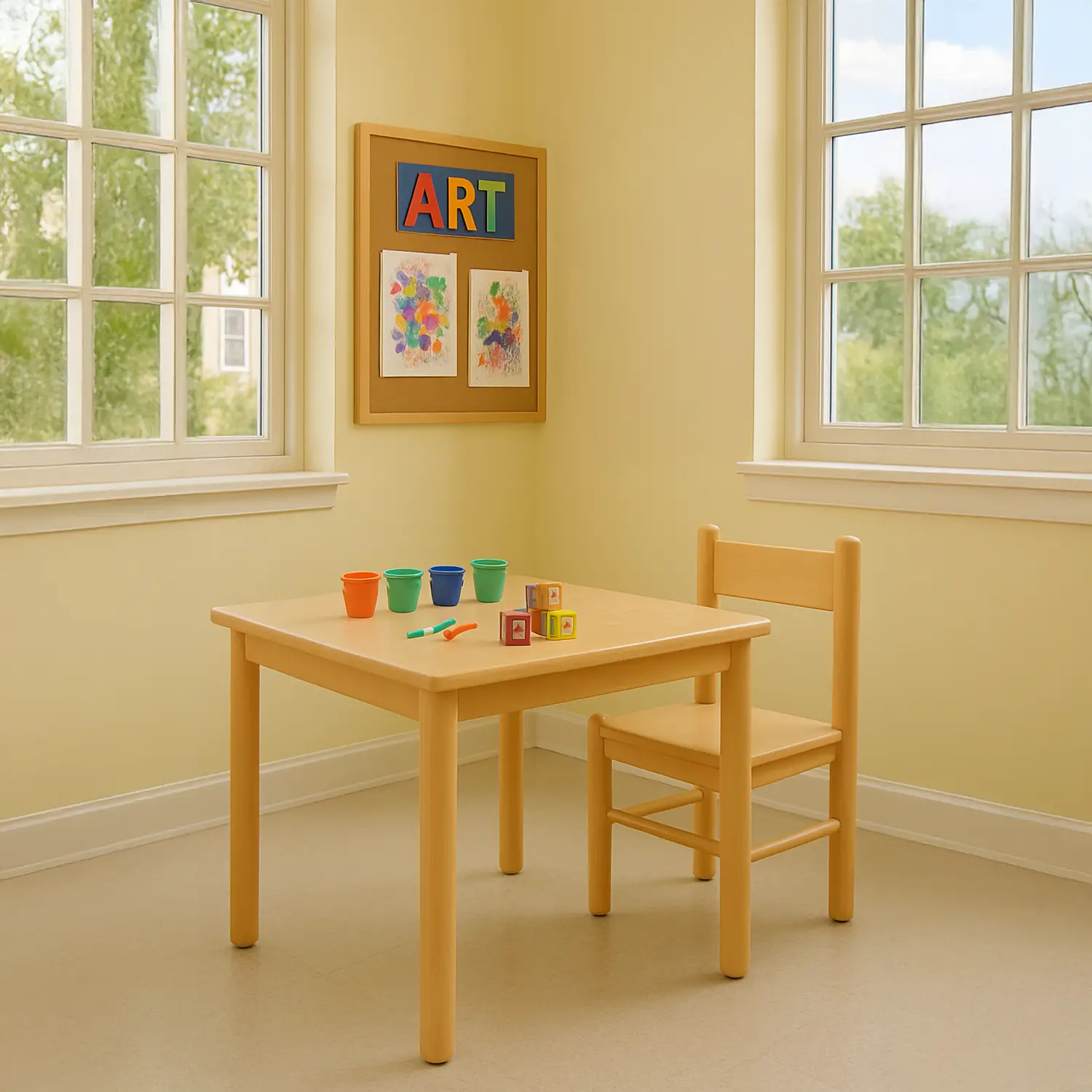 Sedia Infanzia Valentina Seduta H 31cm. Conforme CAM - Sedie in legno