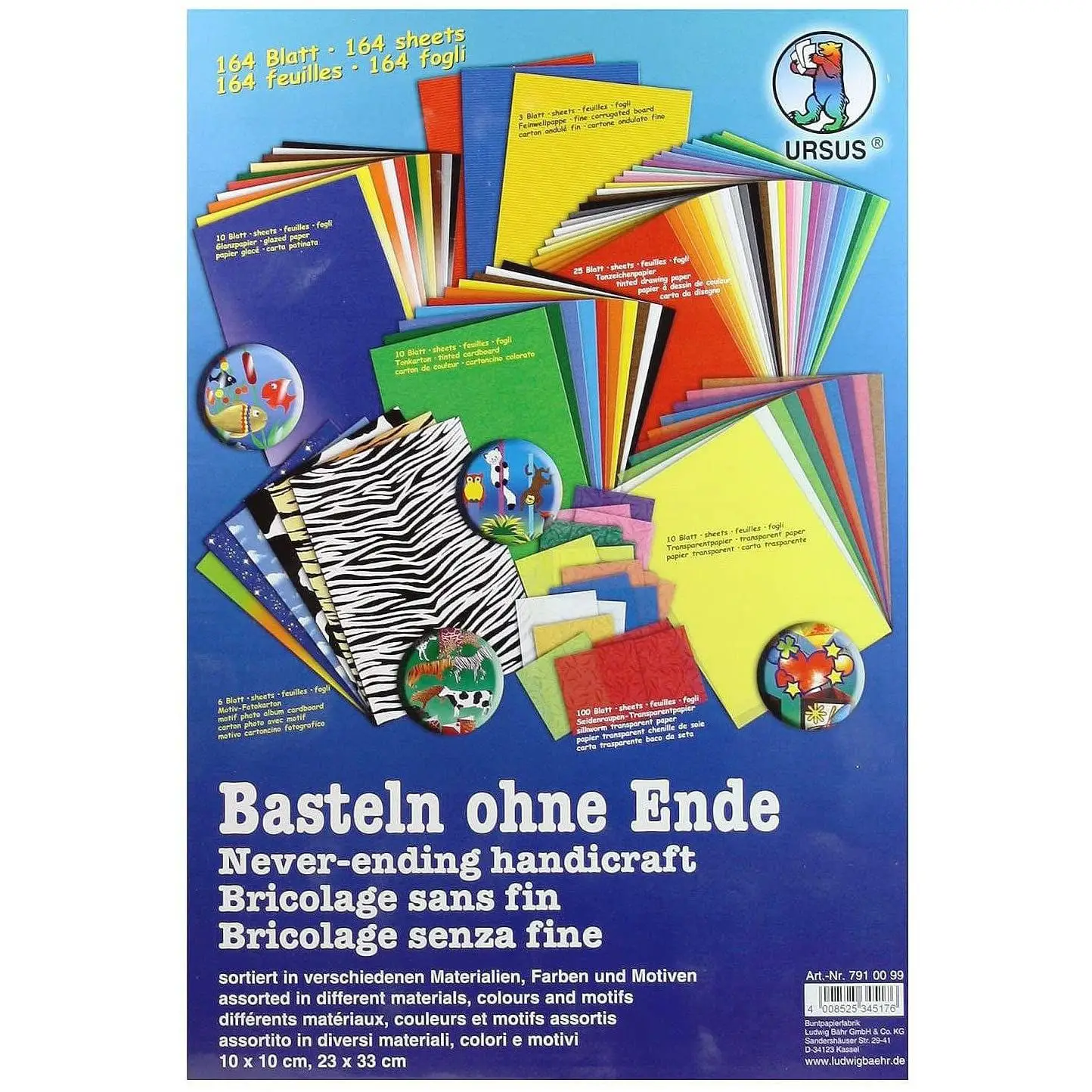 Large Creative Assortment - 164 Assorted Sheets - Paper and Cardstock