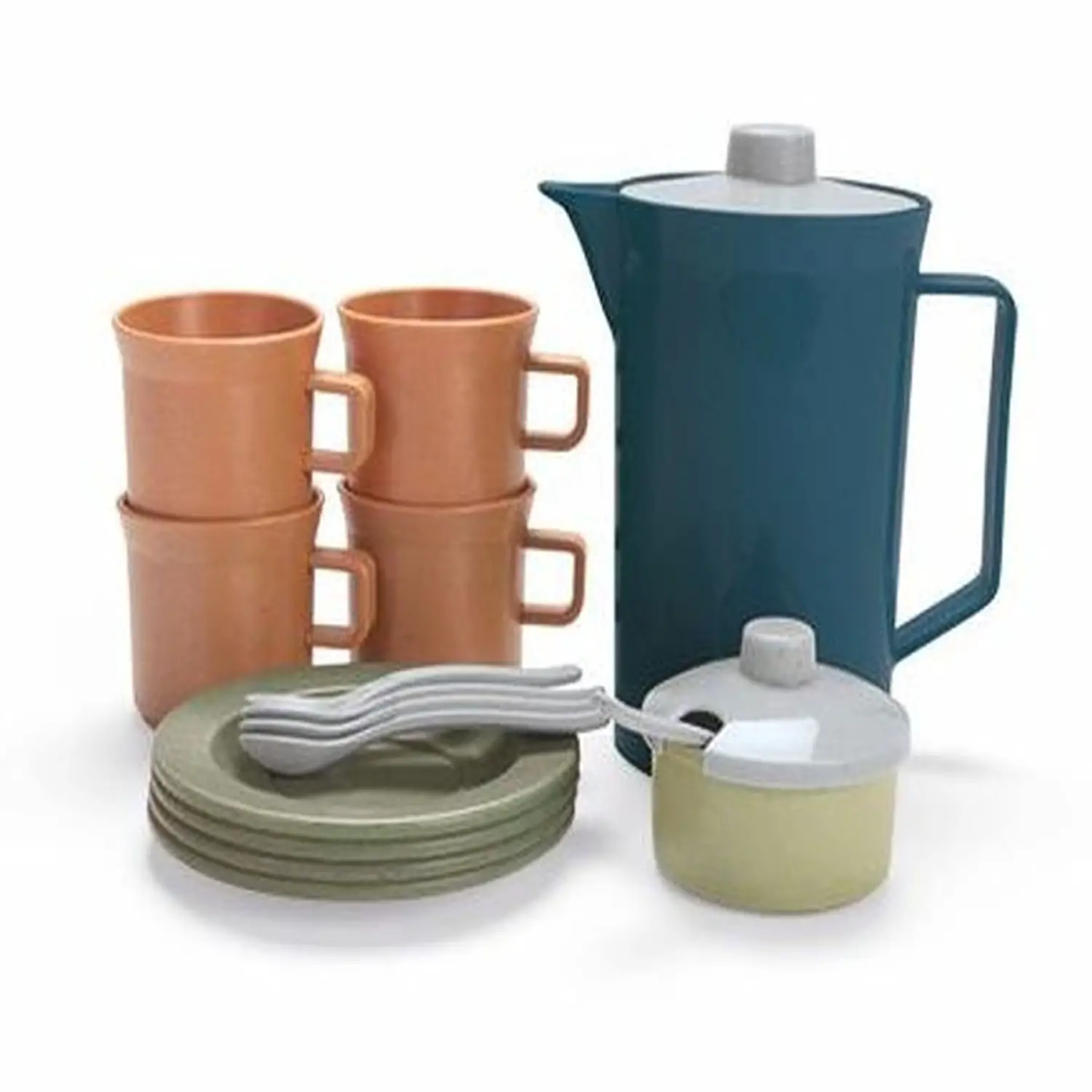 Set Servizio Te e Caffe in BIOplastica – 17 Pezzi - Cucine e gioco simbolico