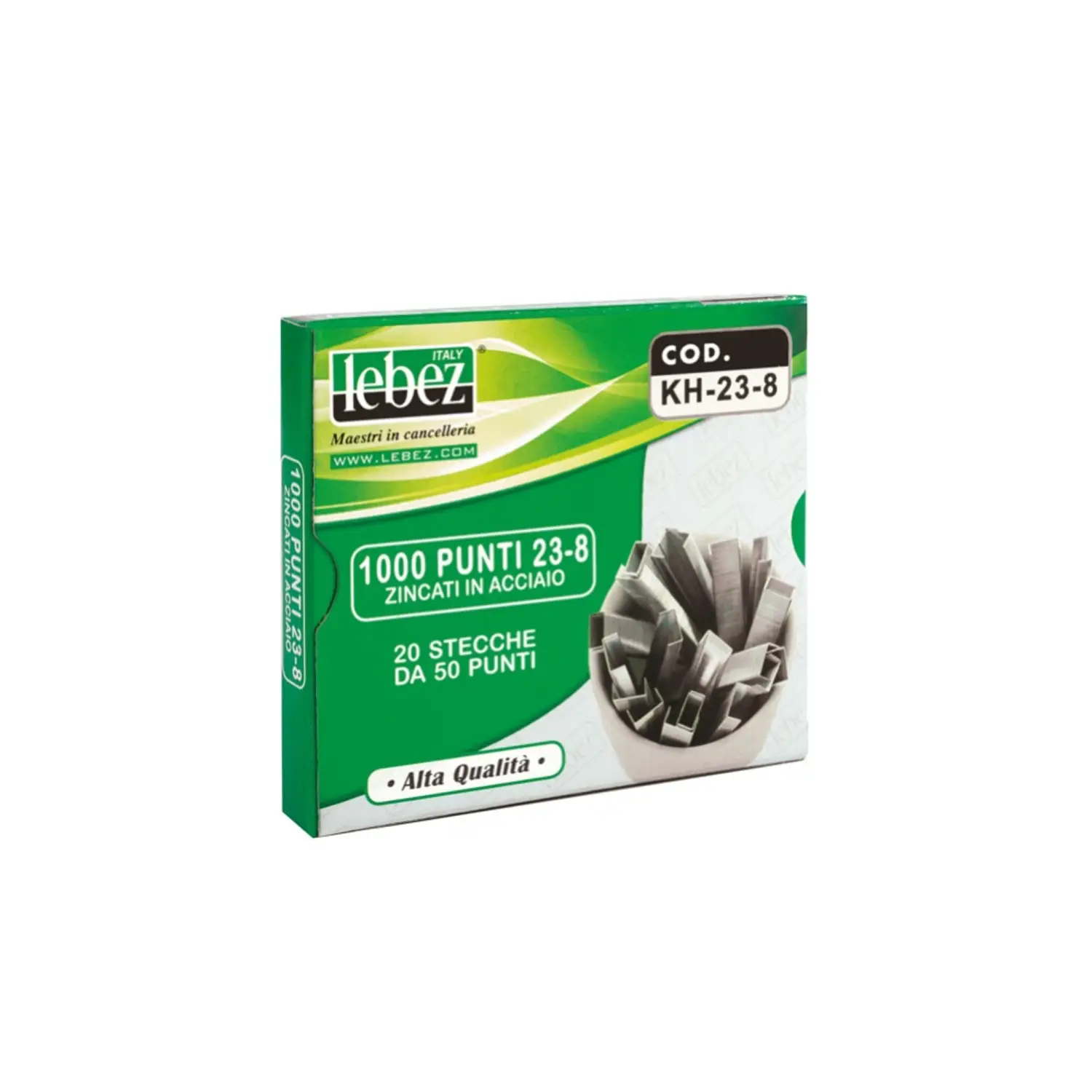 Punti Zincati Passo 23 H 8 mm – 1000 Pezzi - cucitrici