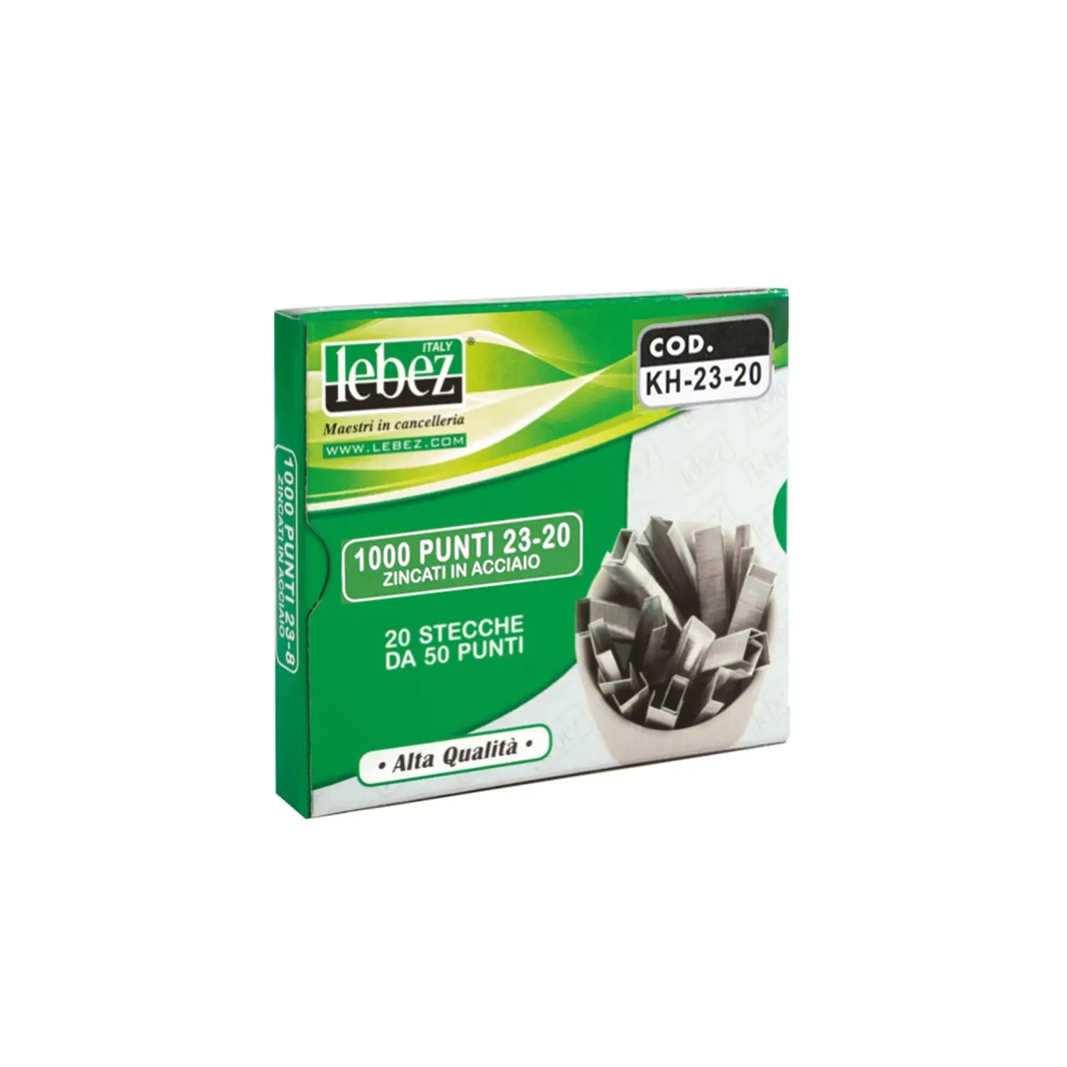 Punti Zincati Passo 23 H 15 mm – Per Alti Spessori - 1000 Pezzi - cucitrici
