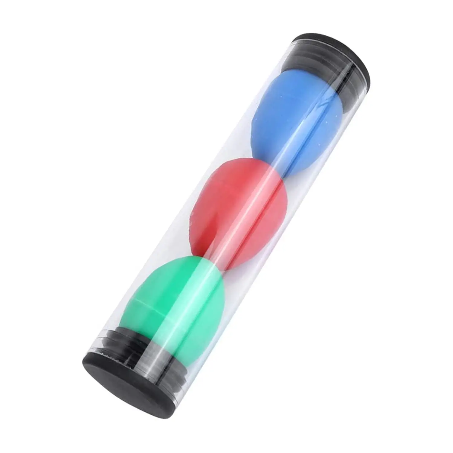 Tubo Scuotiuova Maracas - 3 Maracas a Forma di Uovo in Tubo Trasparente - Educazione musicale