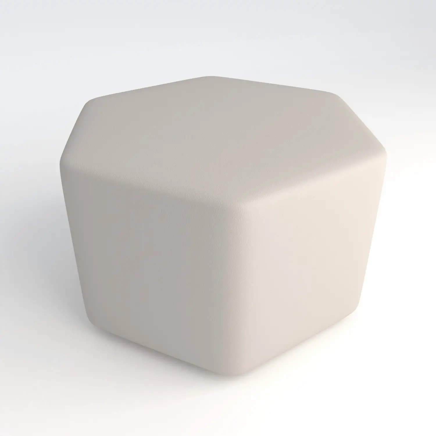 Pouf Ecopelle Ignifugo Esagonale H 46 Per Ambienti Scolastici Innovativi - Salottini e arredi morbidi