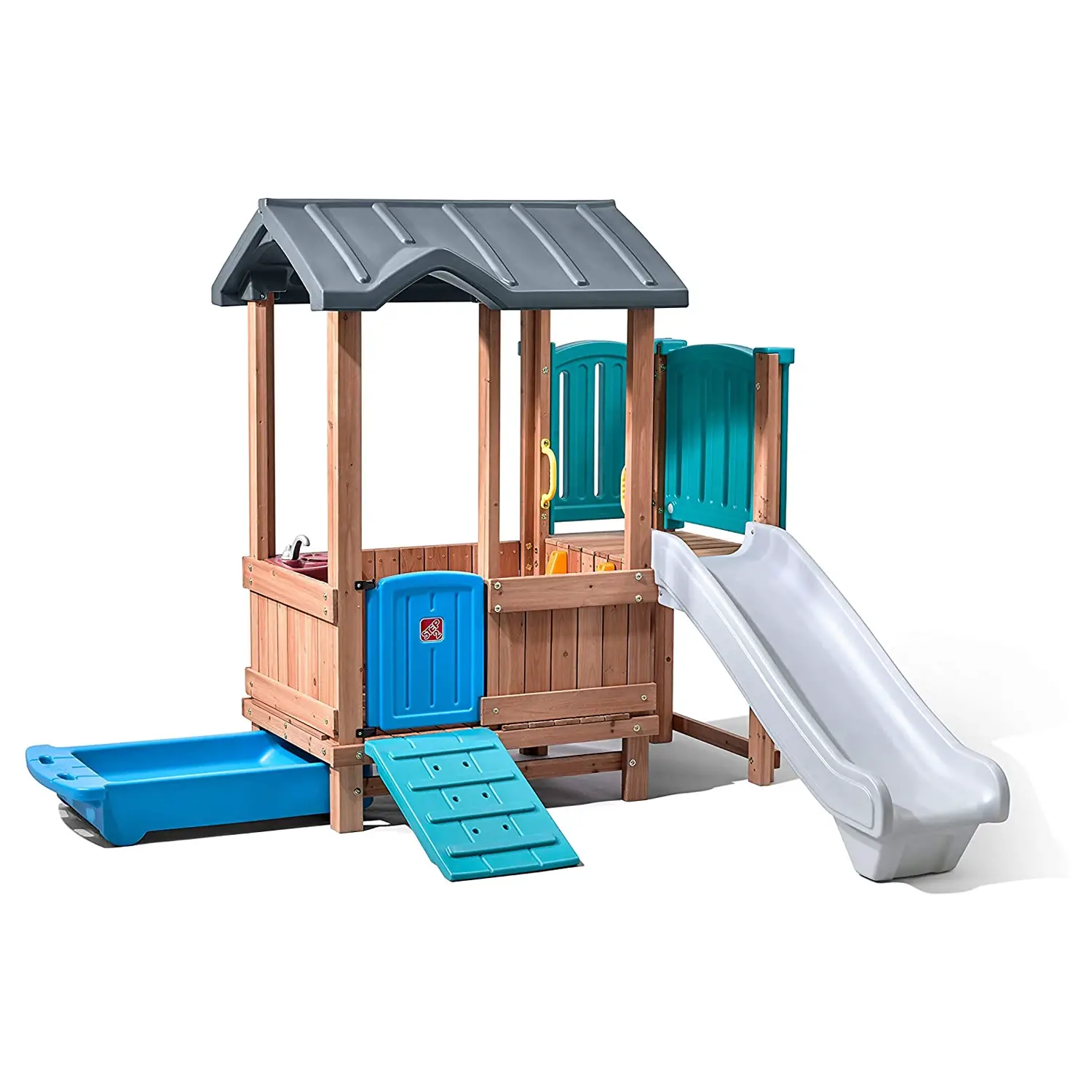 Casetta Avventura in Legno con Scivolo – Gioco da Esterno per Bambini - Palestrine