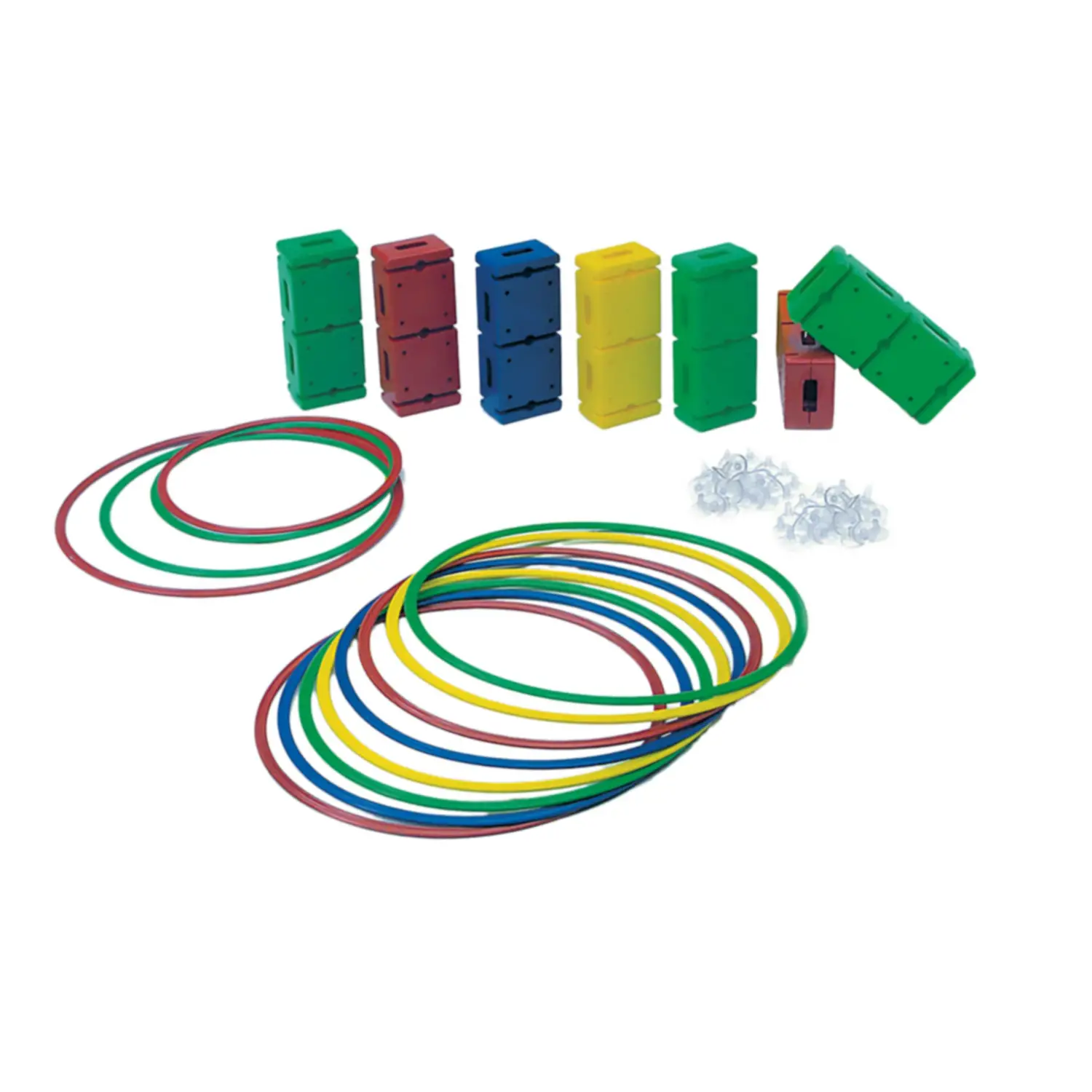 Cerchi e Mattoni per la Attività Motoria e Psicomotricità Bambini - Percorsi psicomotori