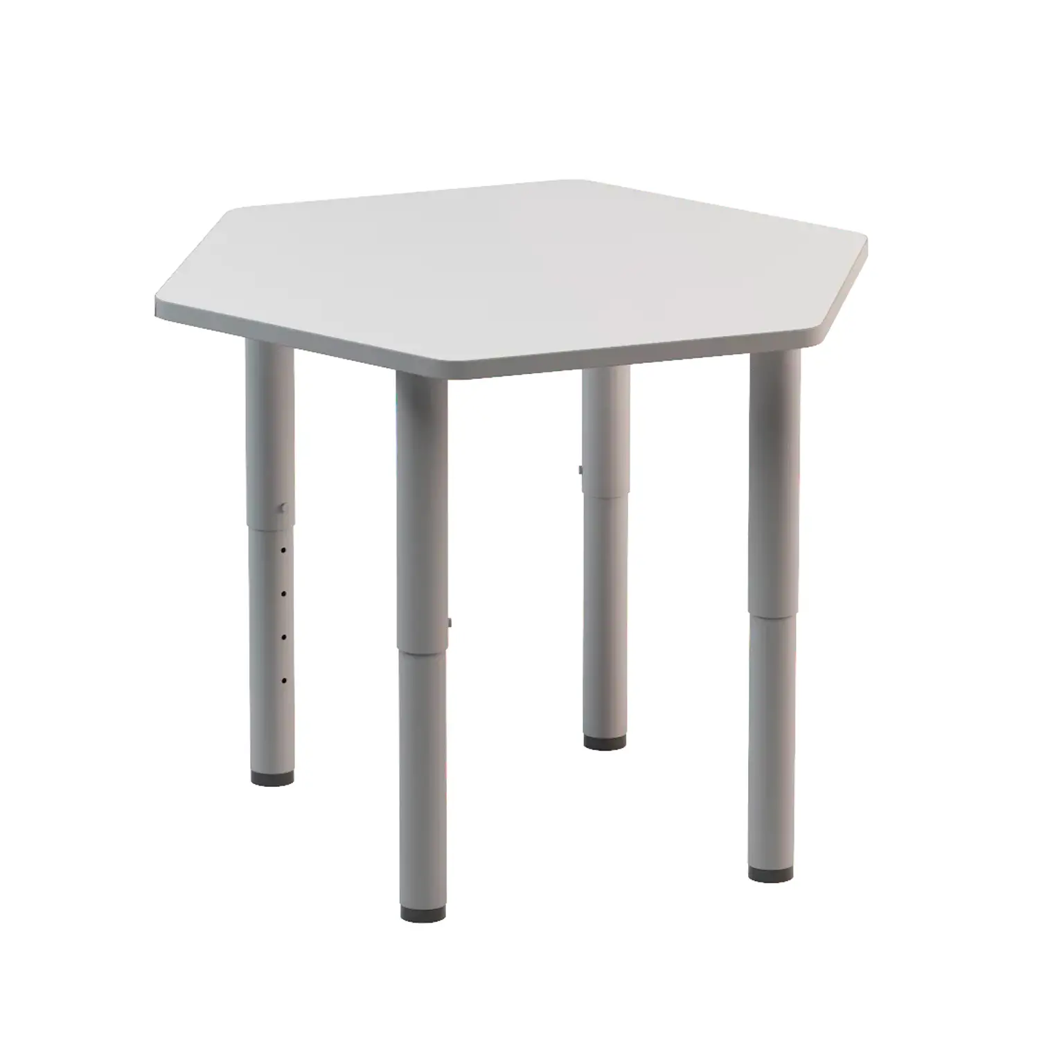 Banco Isola Esagonale Modulare con Altezza Regolabile 64-70-76 cm - Arredo serie Aula 3.0