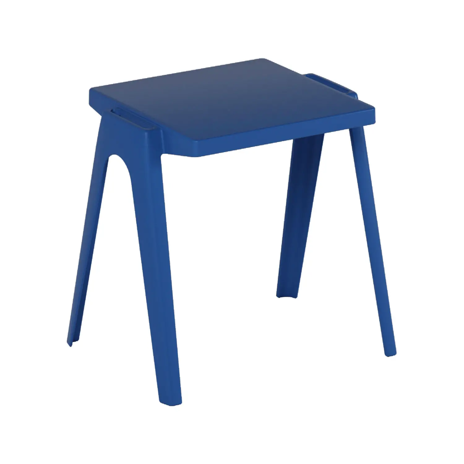 Banco Monoposto in Polipropilene per Esterni – Altezza 76 cm Blu | Conforme CAM - Arredo serie Aula 3.0