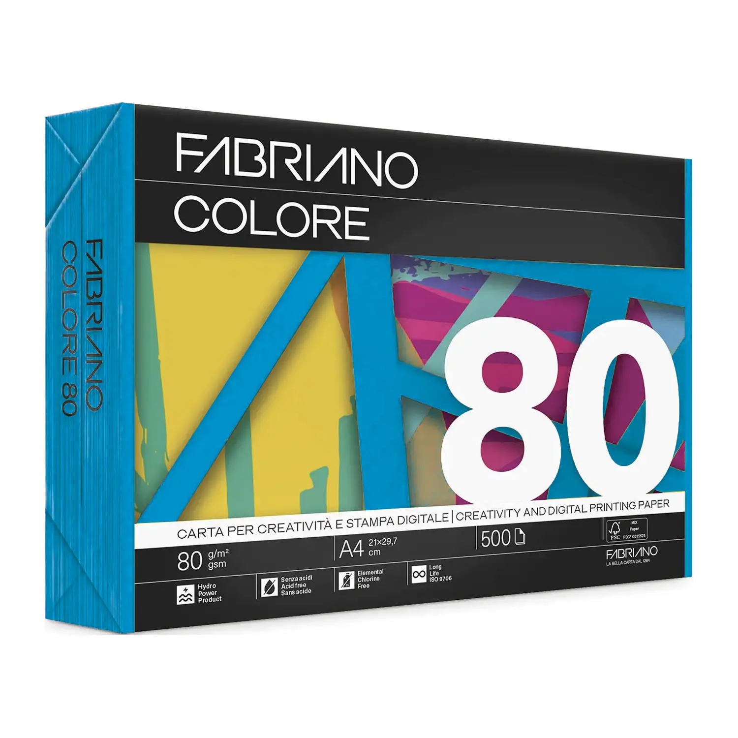 Fabriano Photocopy Paper Color 80 Gr/sqm A3 Light Blue Ream 250 Sheets - Paper and Paperboard