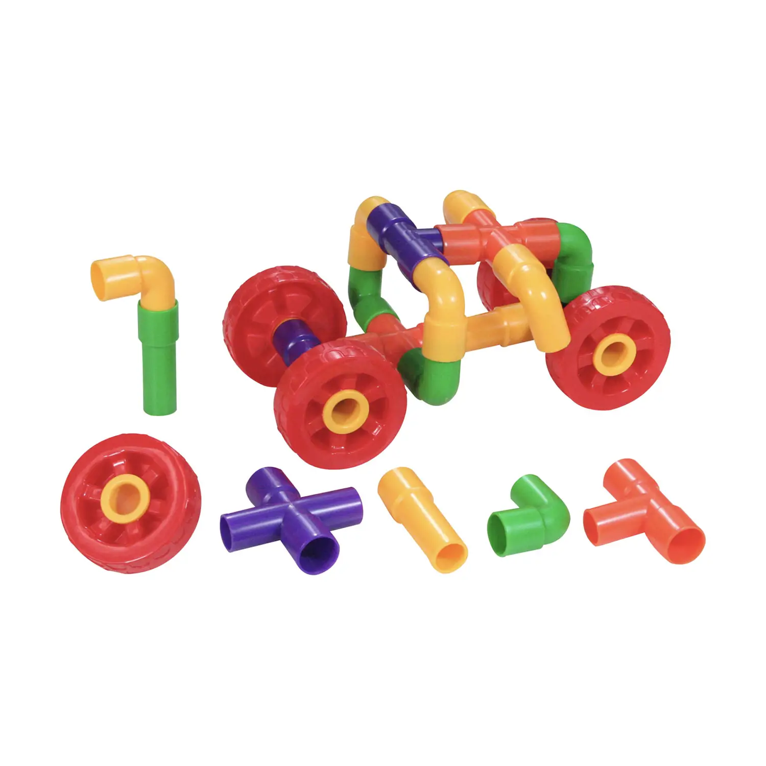 Connettori per Costruzioni Flessibili e Fantasiose, 400 Elementi in Plastica Morbida - Costruzioni in plastica