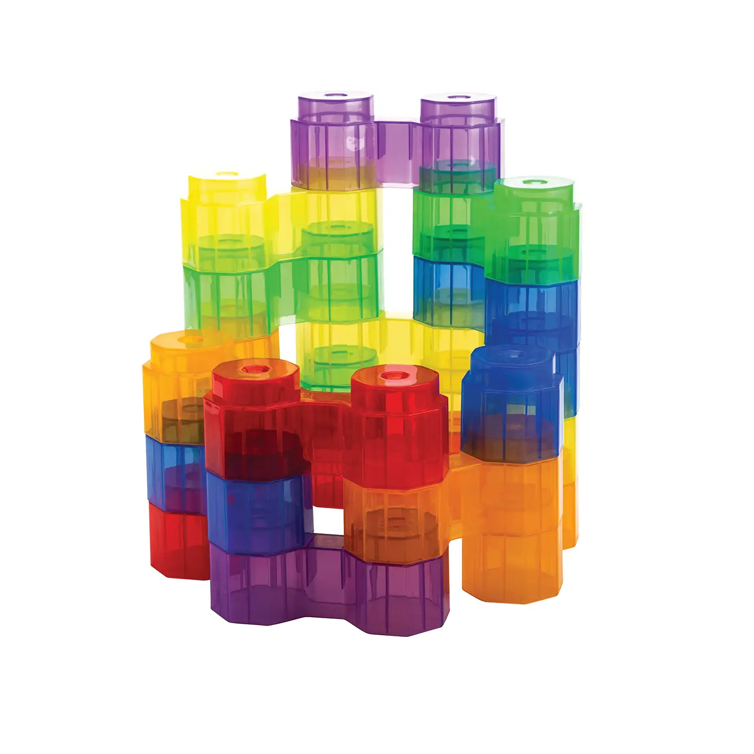 Blocchi Gemelli Traslucenti XL – 36 Pezzi - Costruzioni in plastica