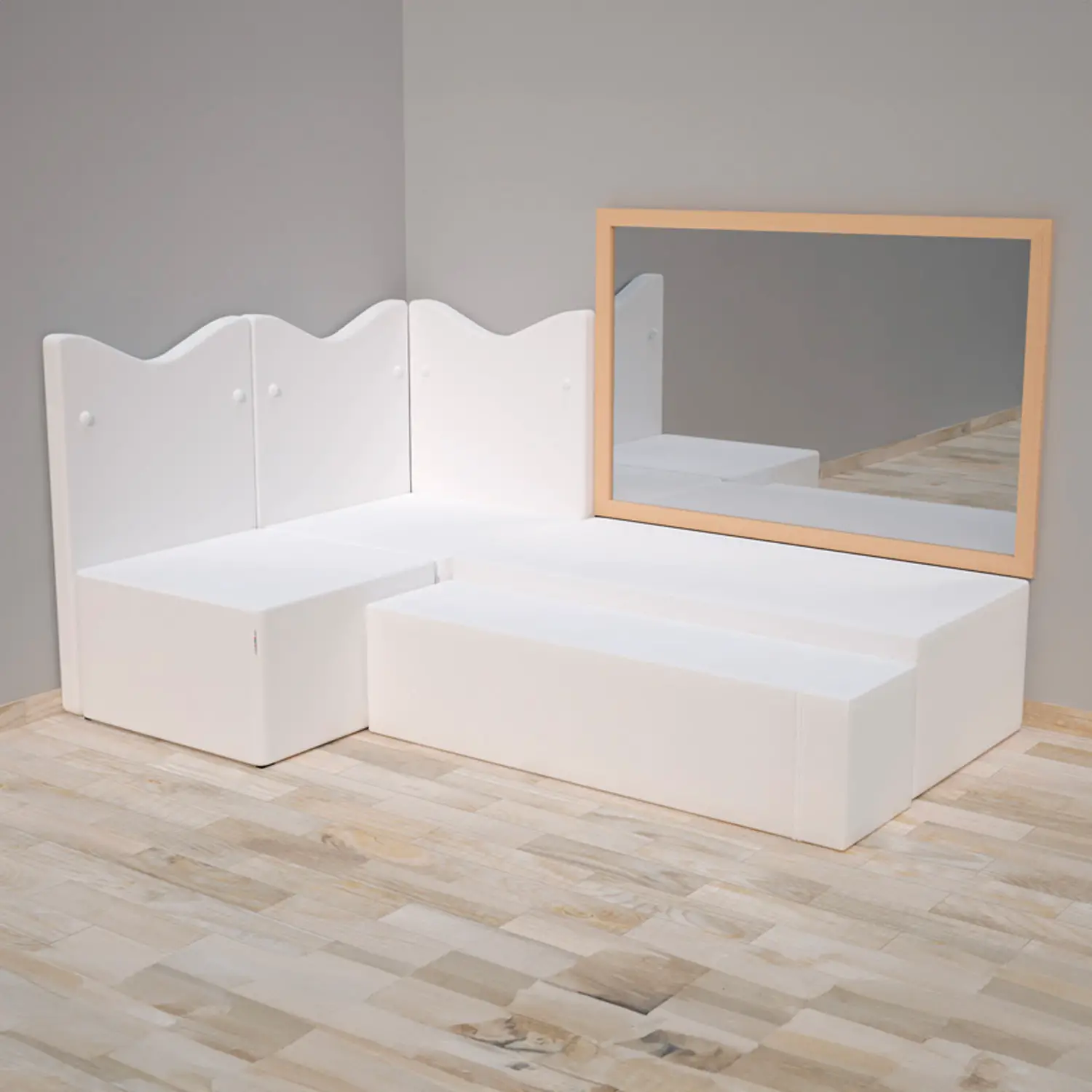 Basic Modular Sensory Set - Soft Corner for Nurseries, Schools and Education Centers - Anthropometric Benches