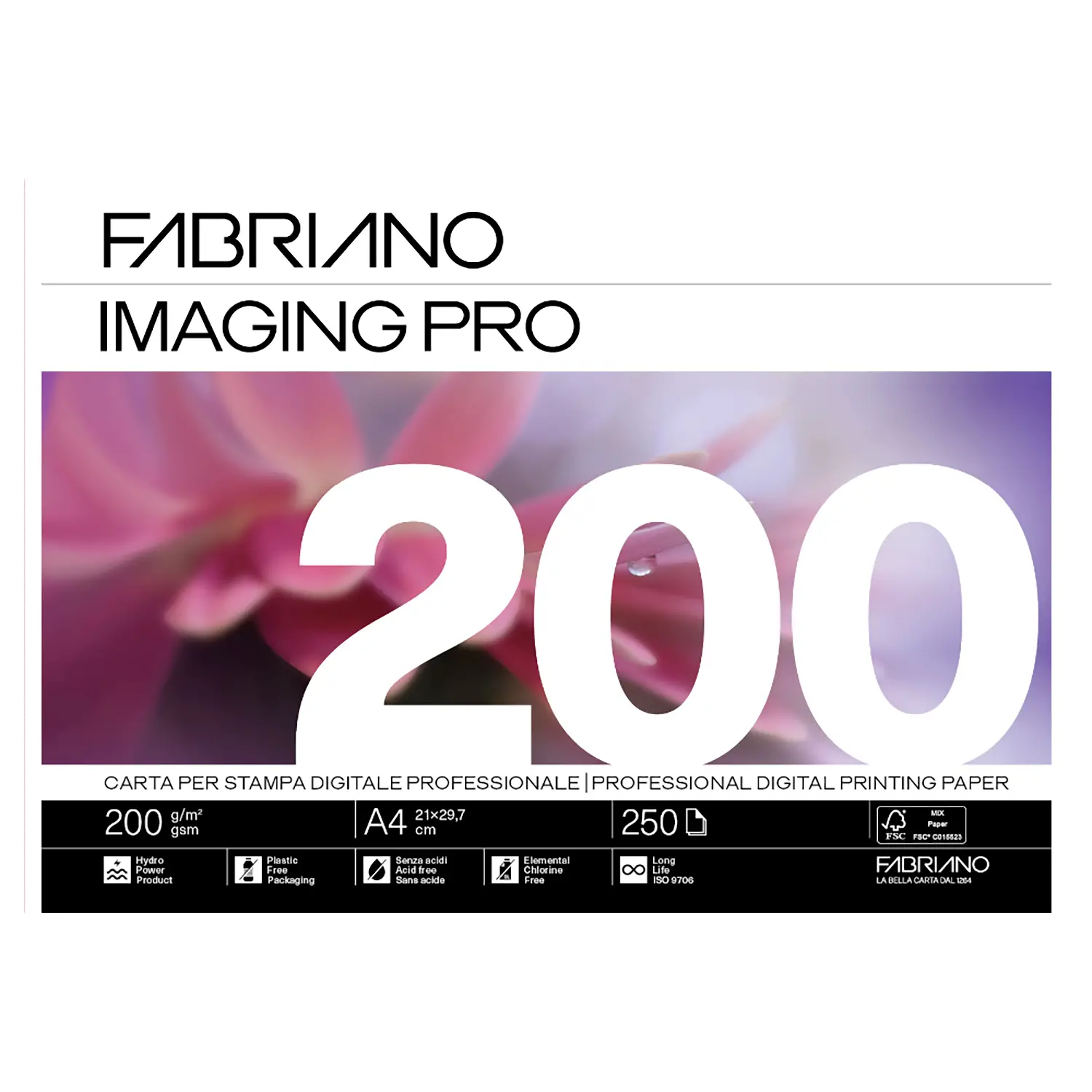 Carta Fabriano Imaging Pro A4 200gr • 250 Fogli - Carta e cartoncino