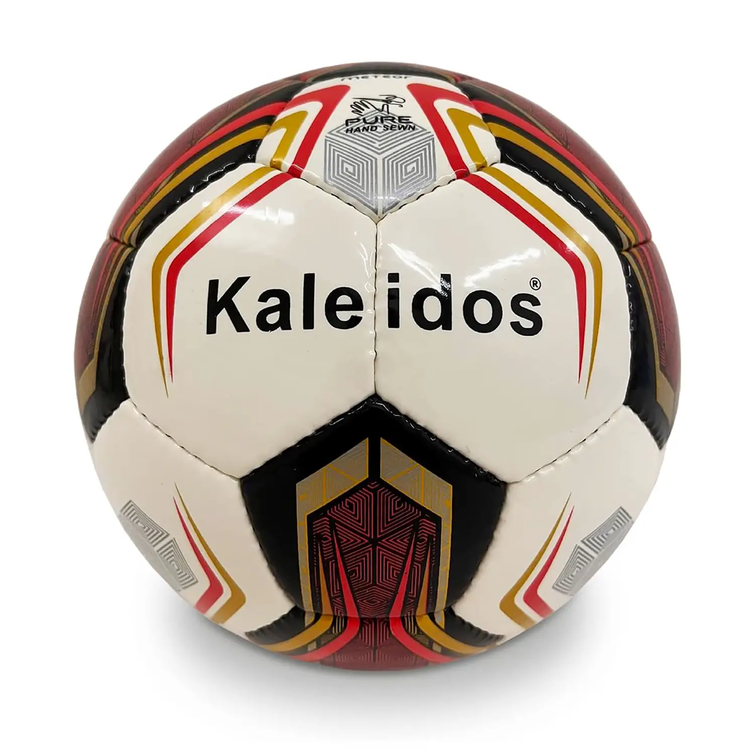 Pallone Da Calcio Professional Misura 4 Bianco-Rosso-Oro (consegnato sgonfio) - Palle e palloni
