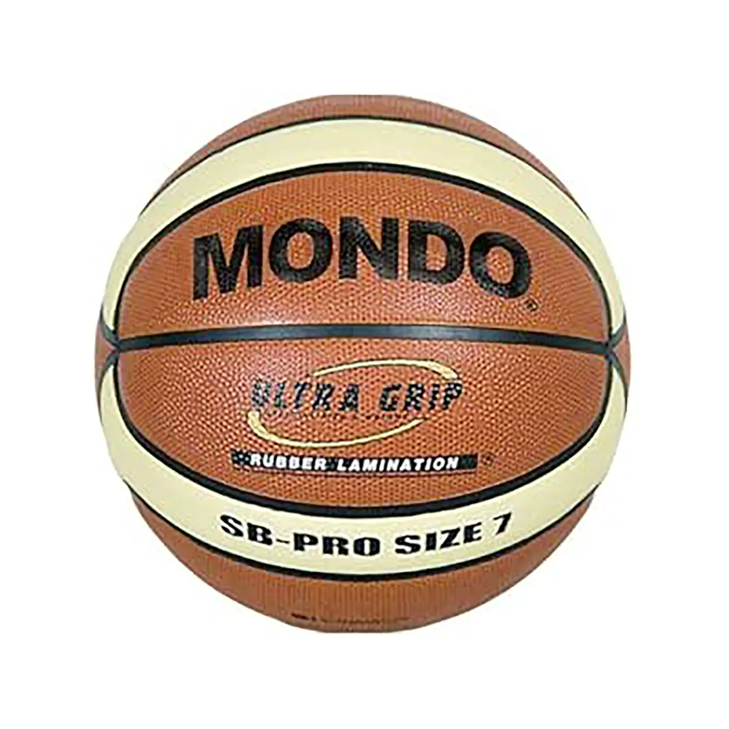 Pallone Basket Pro Misura 7 Marrone - Giallo (consegnato sgonfio) - Palle e palloni