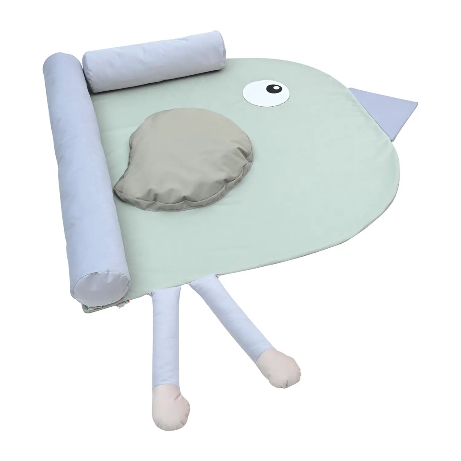 Materassino Uccellino Angolare Colore Oliva - Angoli gioco e relax