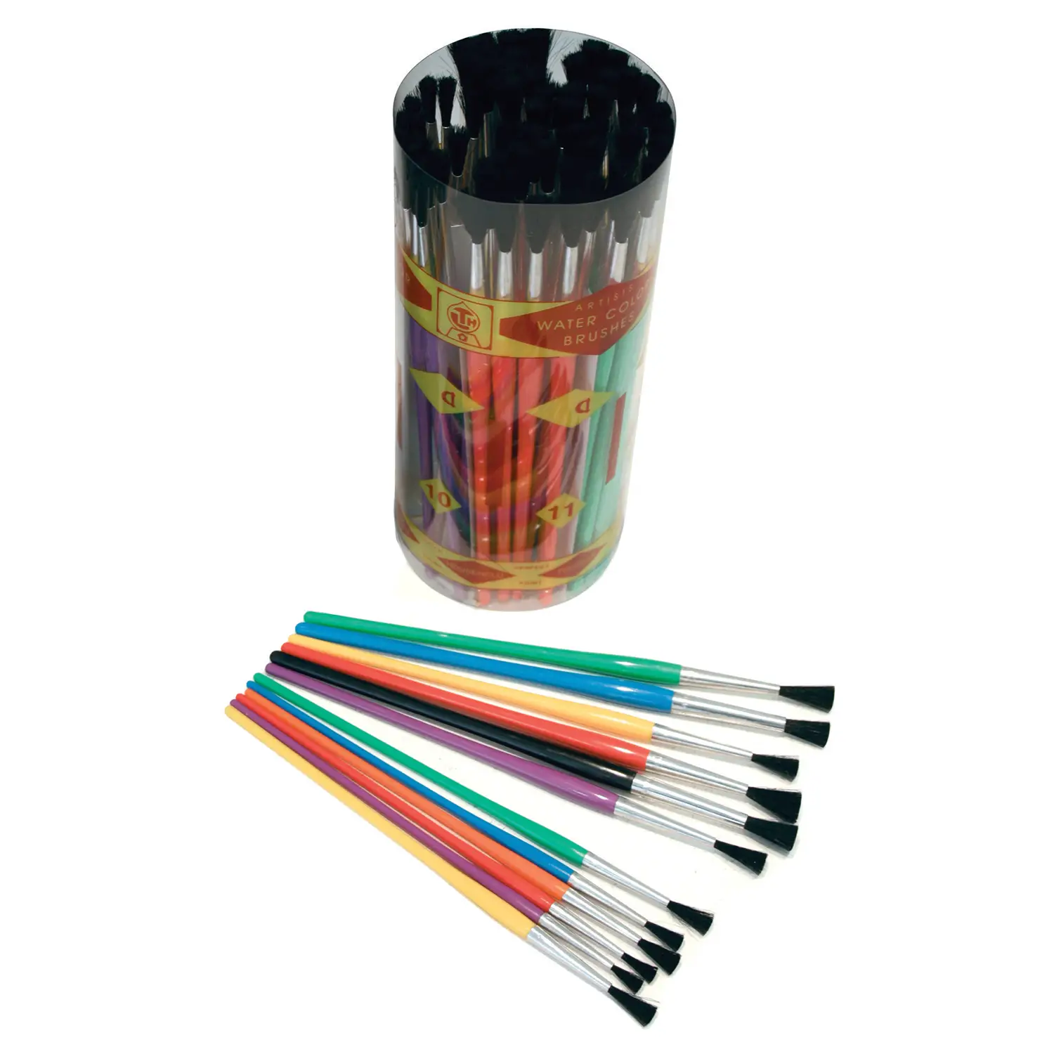 Pennelli Scolastici Giodicolor Assortiti N.7-12 – Set da 72 Pennelli - Pennelli e accessori