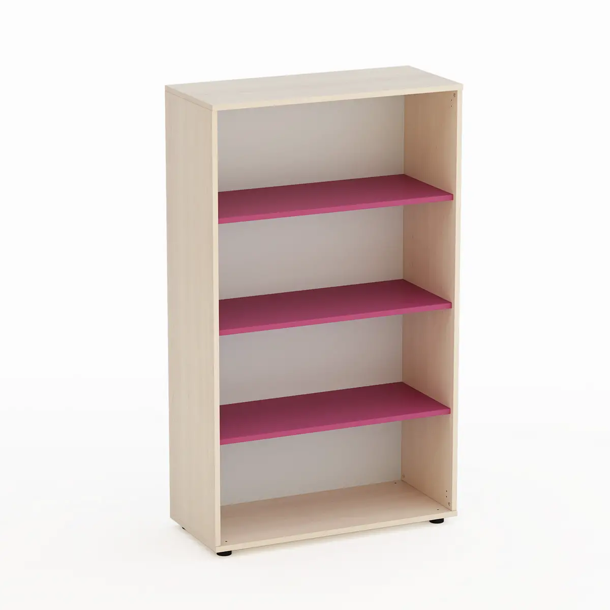 Mobile Kubò Betulla A Giorno H 150 cm Ripiani Fucsia - Conforme CAM - Arredo Nido e Infanzia