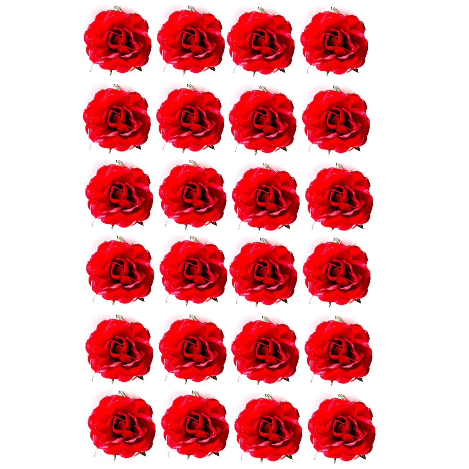 Roselline Adesive 24 Pezzi - Applicazioni e decori