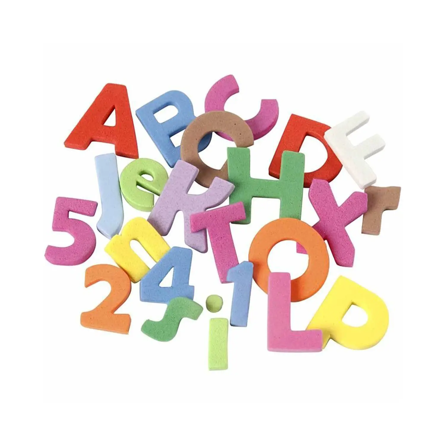 Letters and Numbers in Eva 24 Sheets 21x30 2568 Subjects - Applications and Decorations
