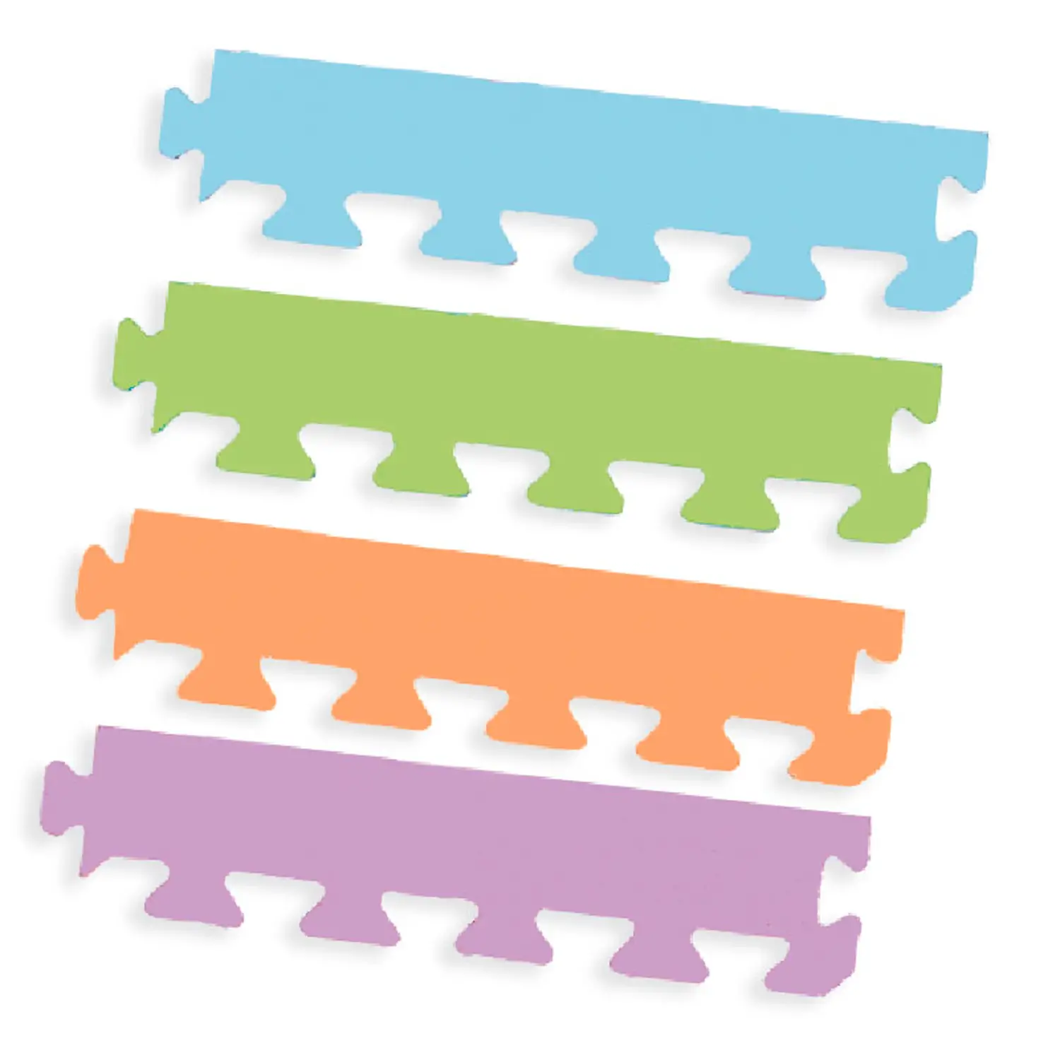 Set 8 Bordi in EVA Tinte Pastello per Tappetini Puzzle - Tappeti per il gioco