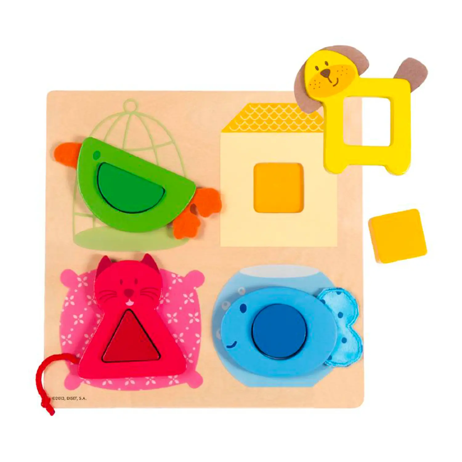 Puzzle Animali Domestici – 20x20 cm - Incastri e puzzle in legno