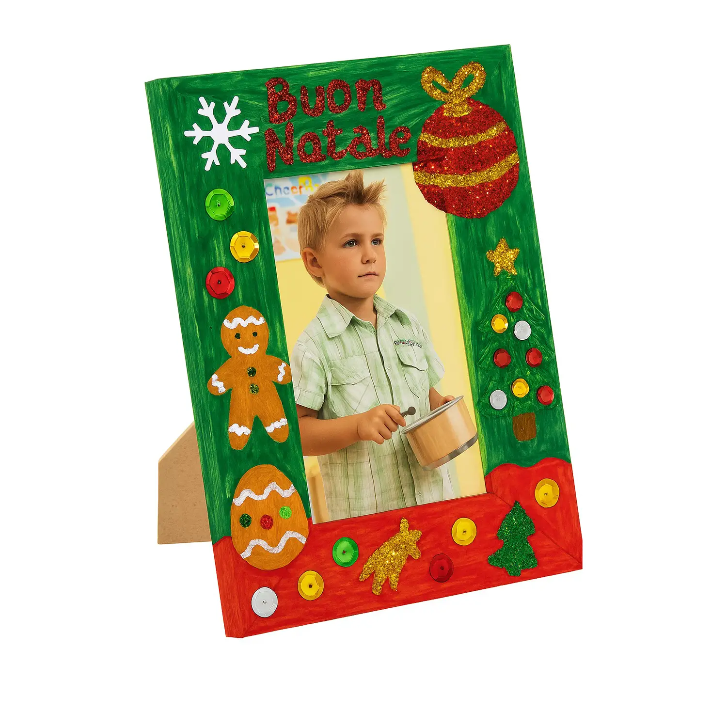 Cornice Portafoto Classica da Decorare - 14 x 19 cm - Soggetti in legno