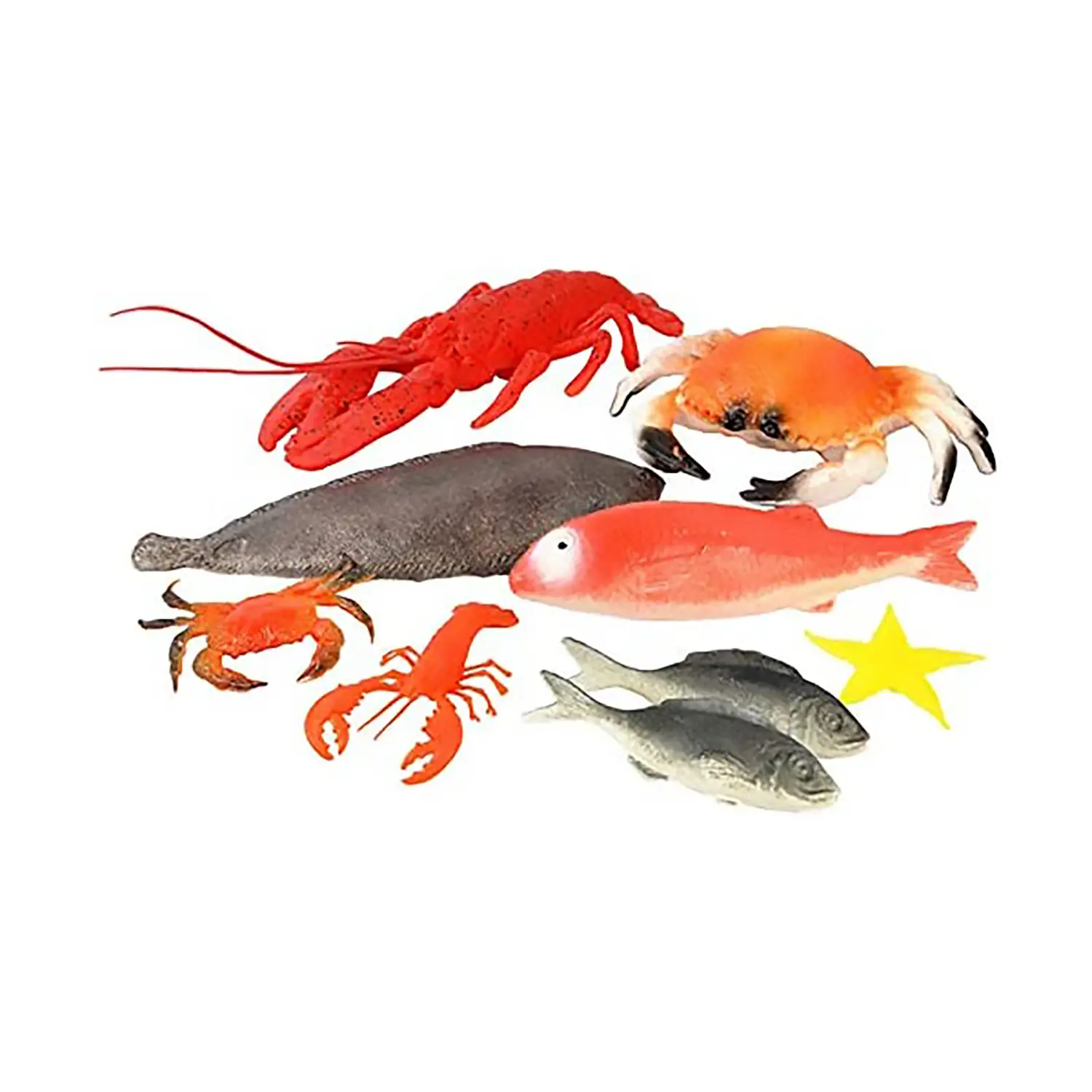 Alimenti in Plastica – Pesci e Molluschi (12 Pezzi) - Alimenti, mercatini, stoviglie