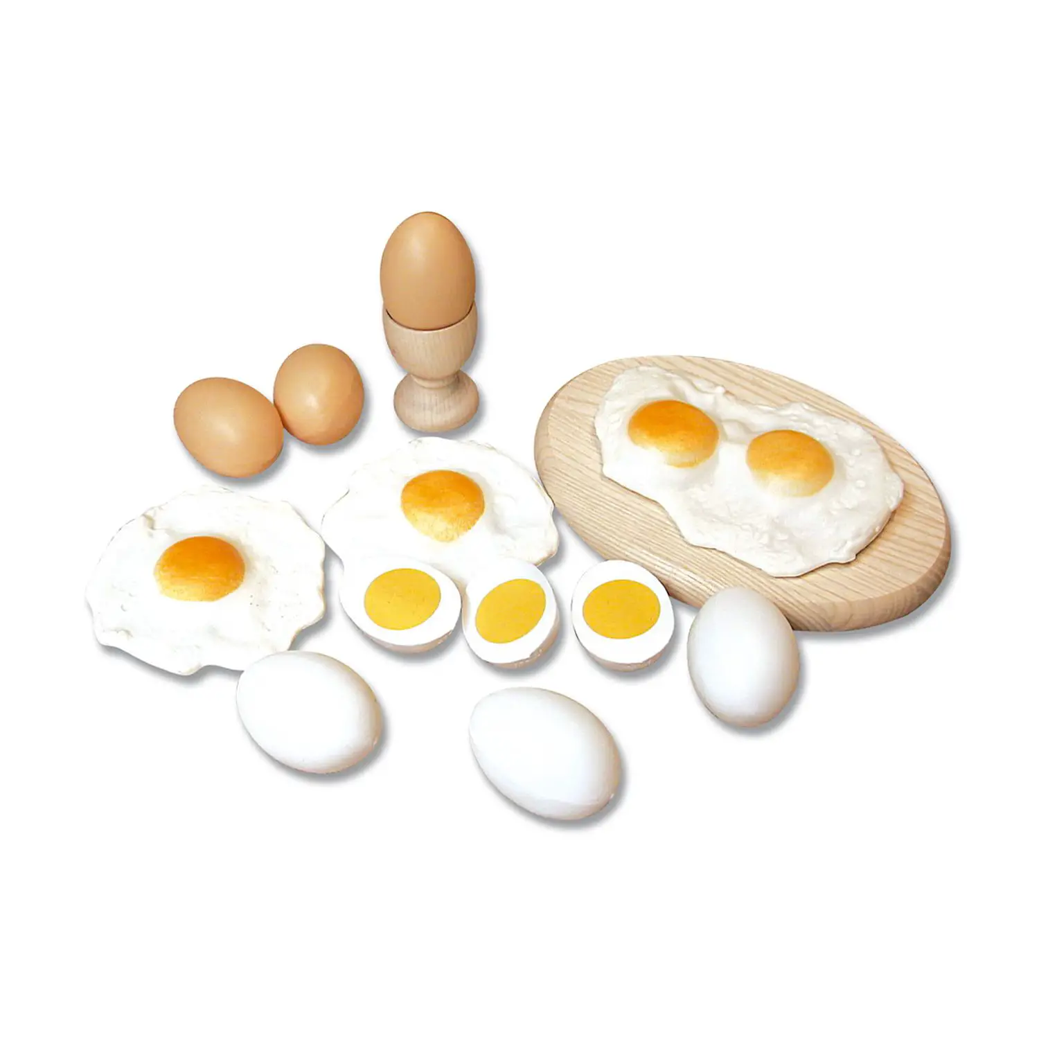 Alimenti in Plastica – Uova (18 Pezzi) - Alimenti, mercatini, stoviglie