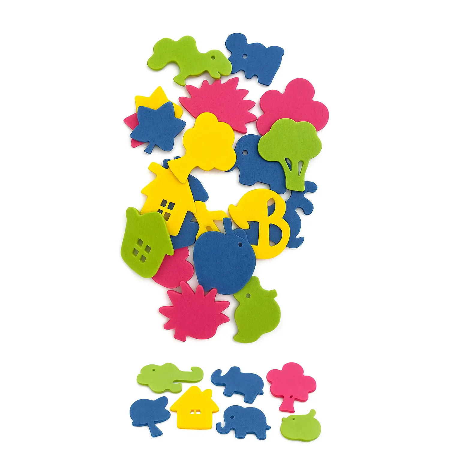 Sagome in Feltro Soggetti Assortiti 32mm 32 pezzi - Applicazioni e decori