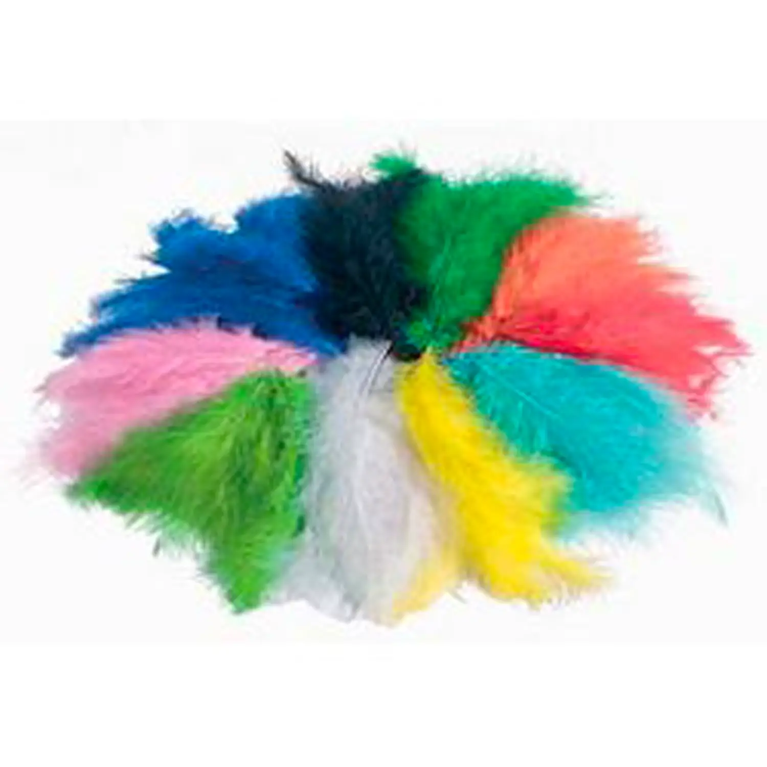 Assorted Soft Feathers 5/15 cm. 300 Pieces - Applications and Decorations