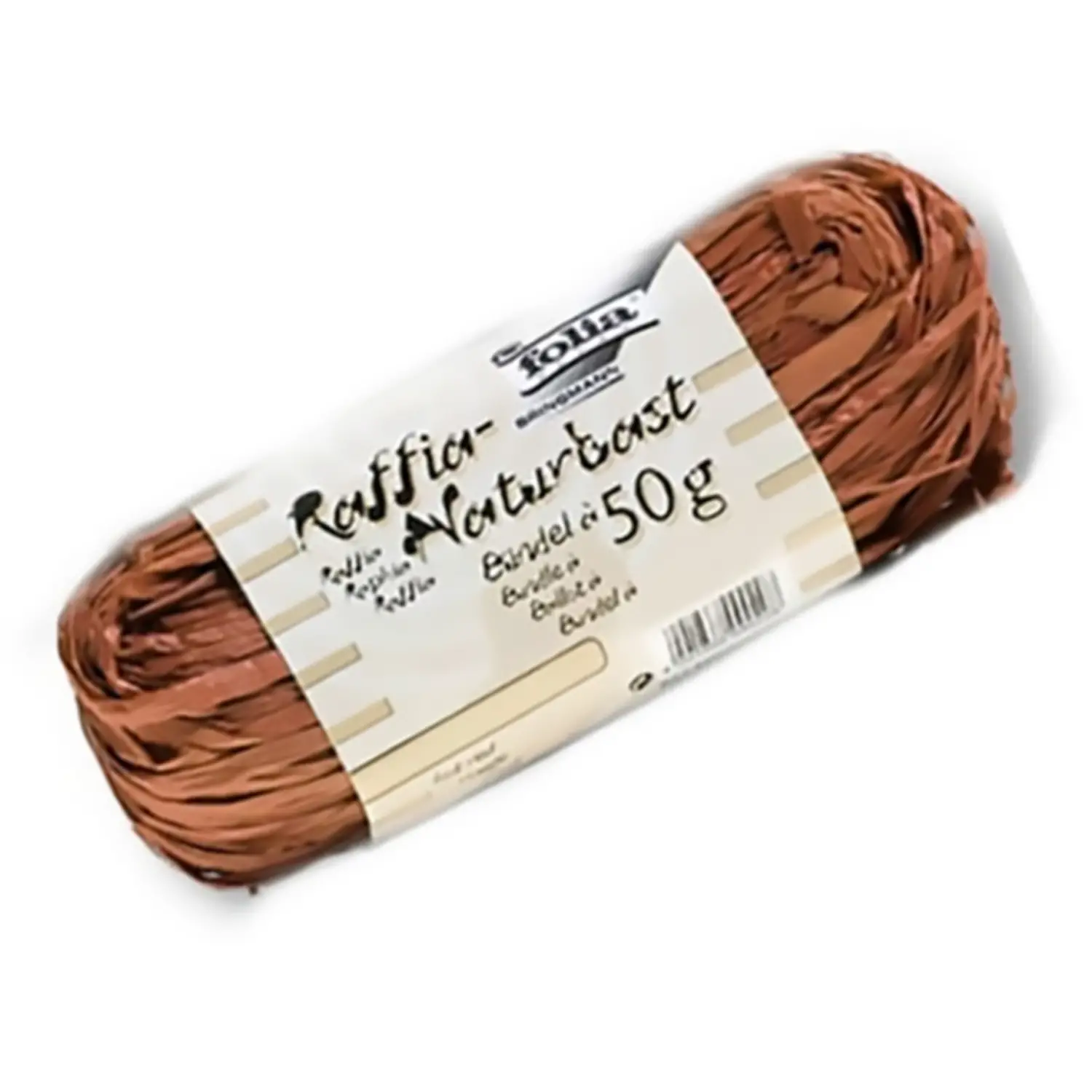 Vegetable Raffia Brown 50gr - Raffia, ribbons and cords