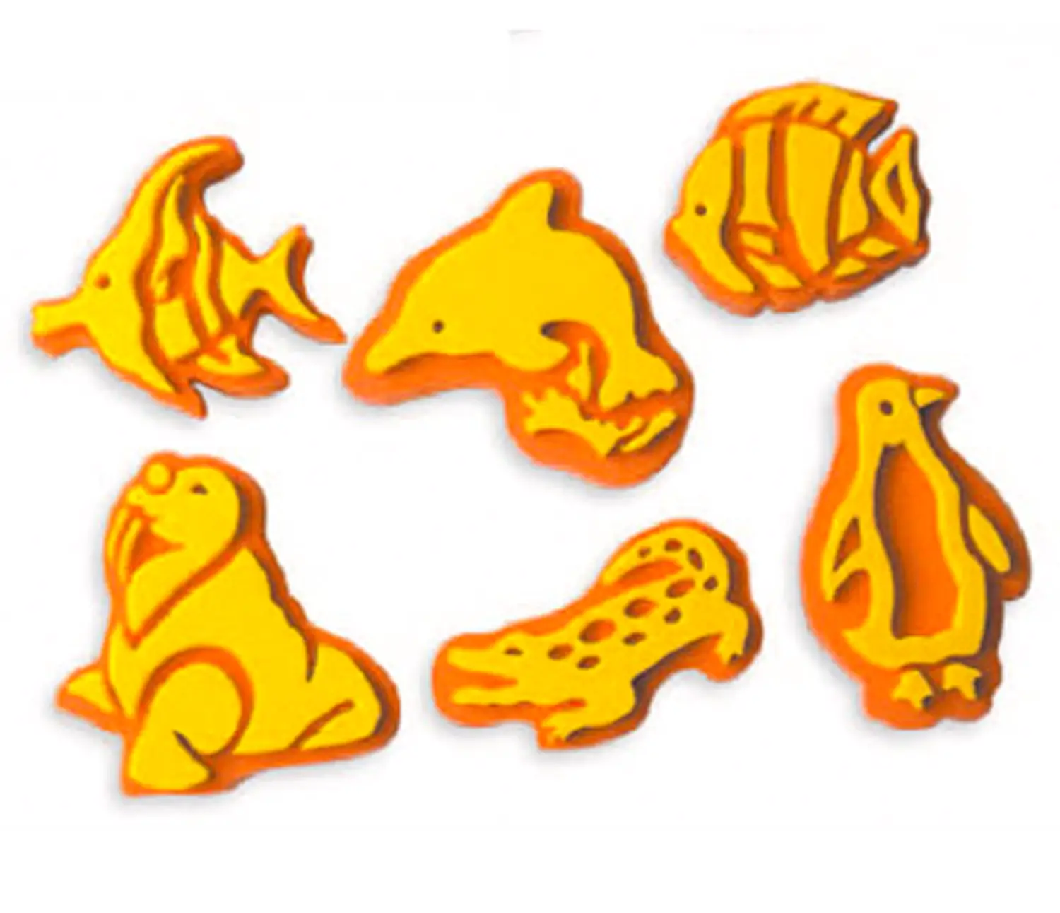 Maxi Timbri Fauna Marina – Set 6 Pezzi - Rulli, spugne e timbri