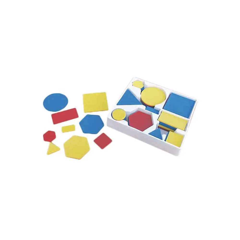 Set Forme Geometriche Insiemistiche – 60 Pezzi Colorati in 2 Misure con Custodia - Geometria