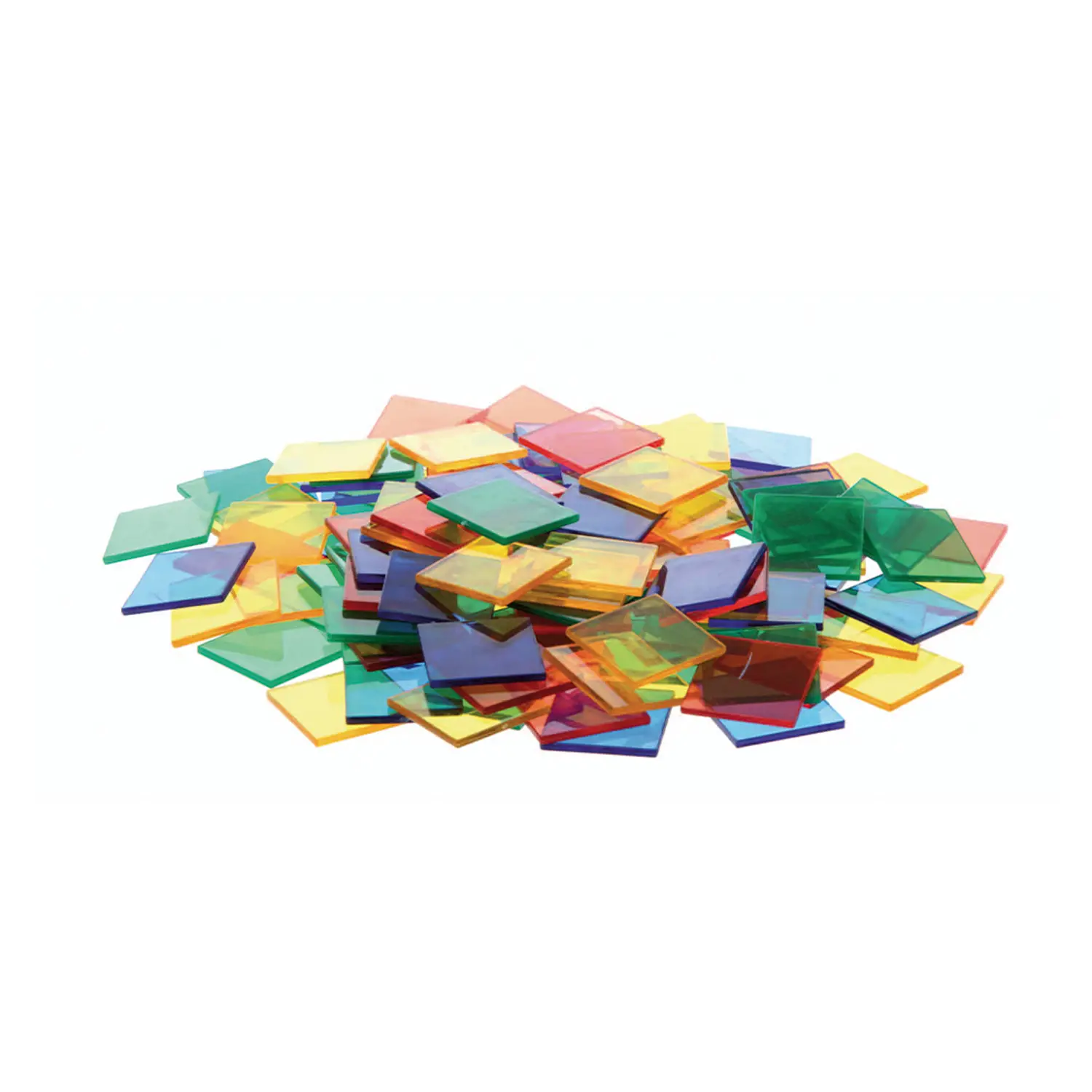 Translucent Colored Dowels 2.5x2.5 cm - 1000 Pieces - Classification and Mathematics
