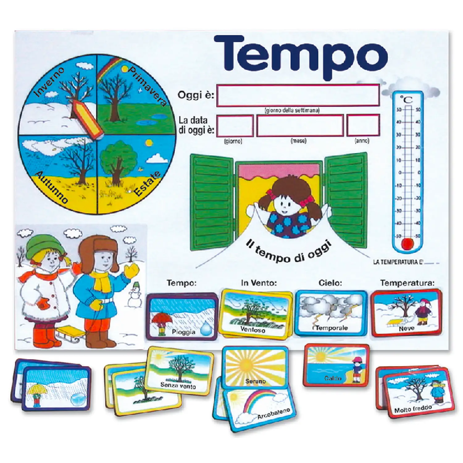 Lavagna Meteo 50x70cm. - Geografia e scienze naturali