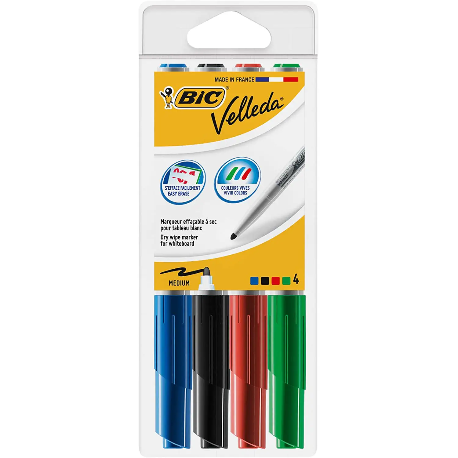 Marker Velleda Junior Bic Astuccio 4 Colori - penne pennarelli ufficio