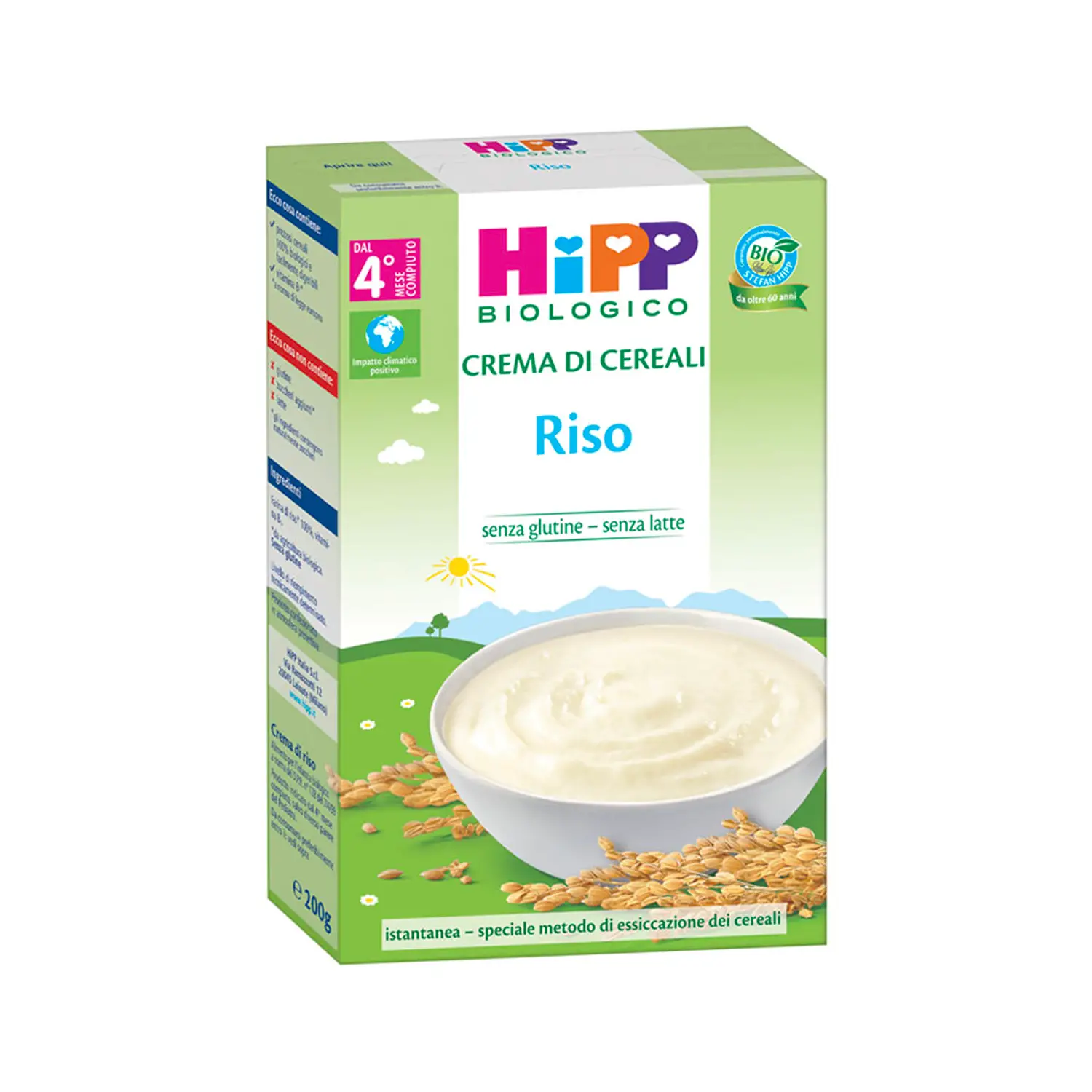 Crema Bio Hipp Riso – 100% Biologica e Senza Glutine - farine e creme