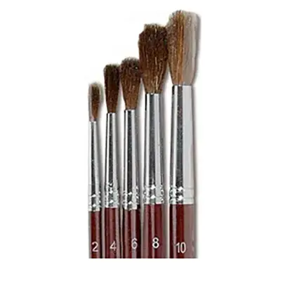 Pennelli Punta Tonda Confezione 5 Pezzi - Pennelli e accessori