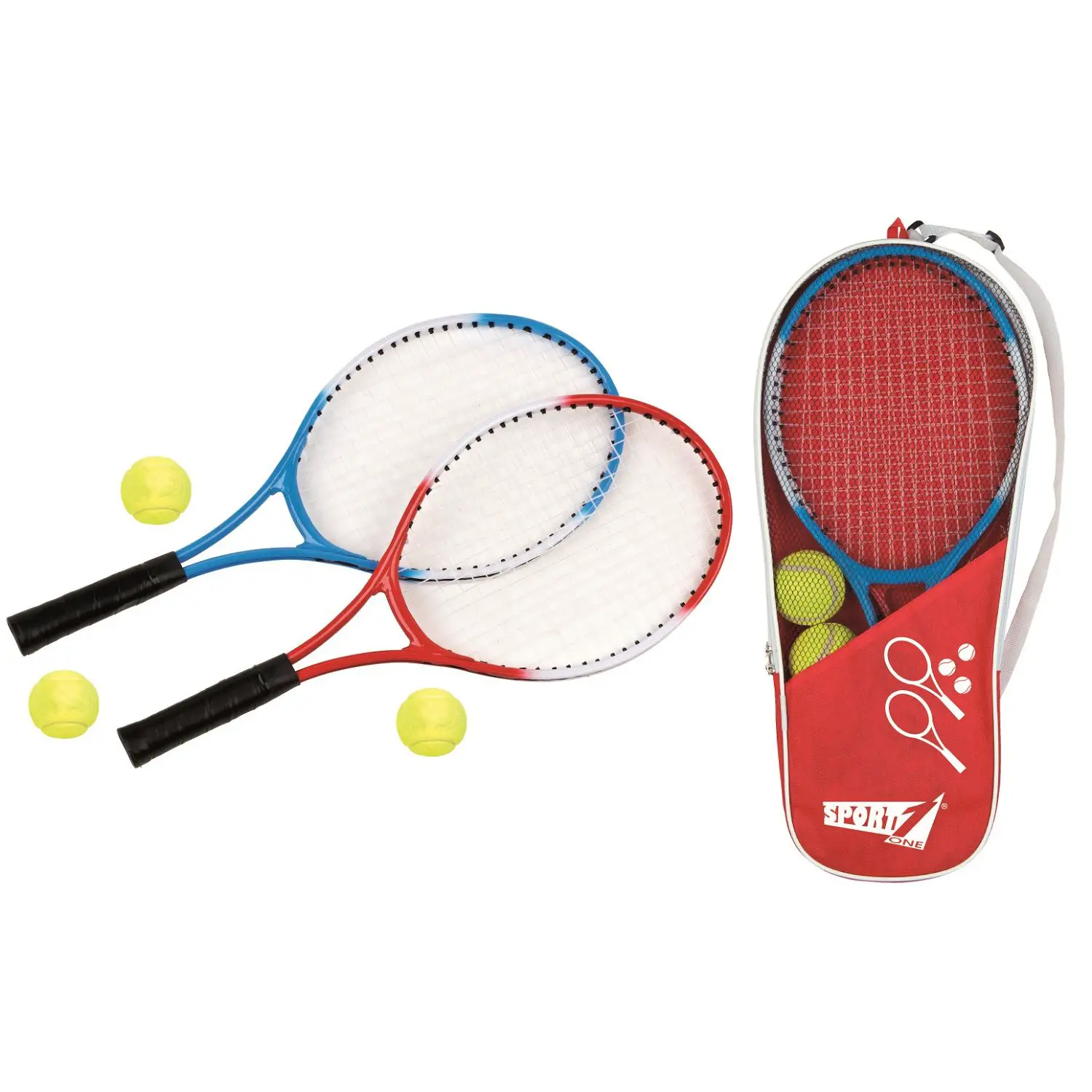 Tennis Set 2 Giocatori SPORT ONE – Set Completo per Giovani Tennisti - Attrezzature sportive