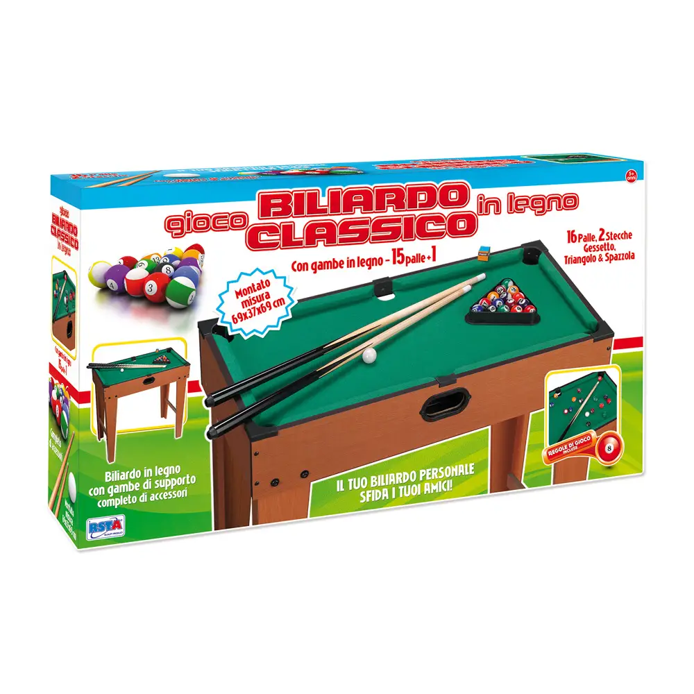 Biliardo in Legno con Gambe – Tavolo 69x37x69 cmD68667 - tavoli gioco